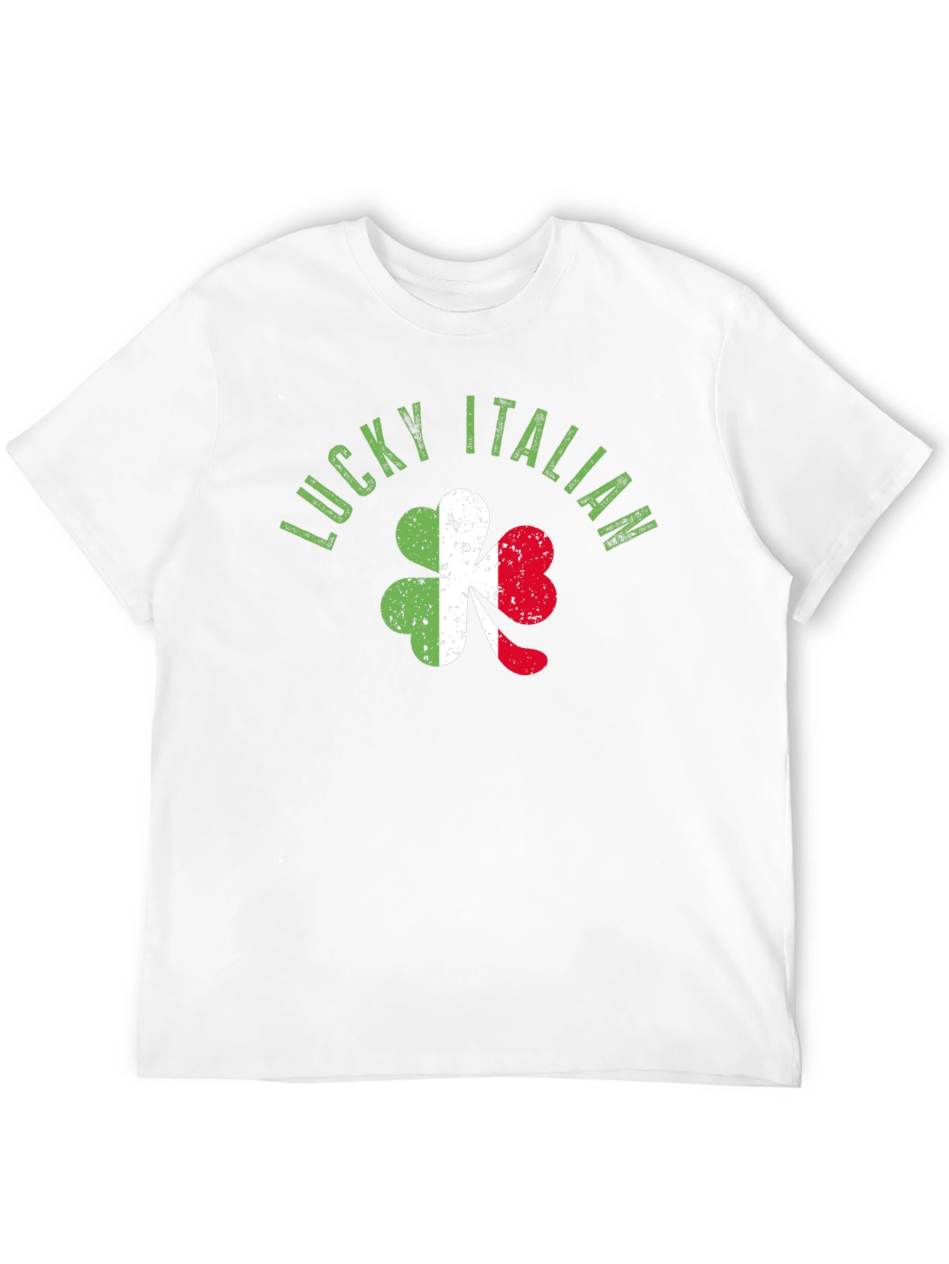 Lucky Italian T-Shirt Shamrock Ireland Roots