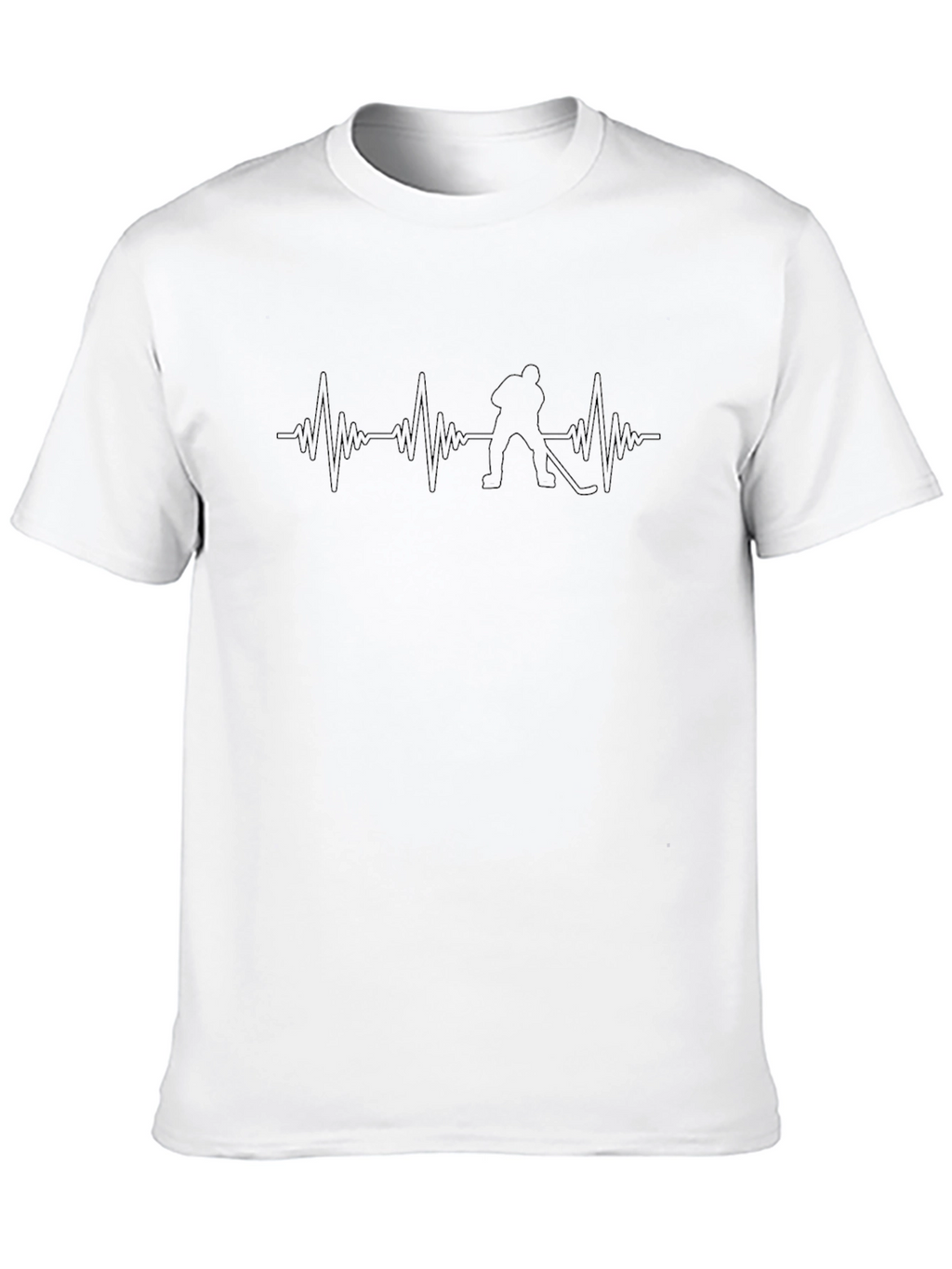 Hockey Heartbeat Tee - Sporty Graphic T-Shirt