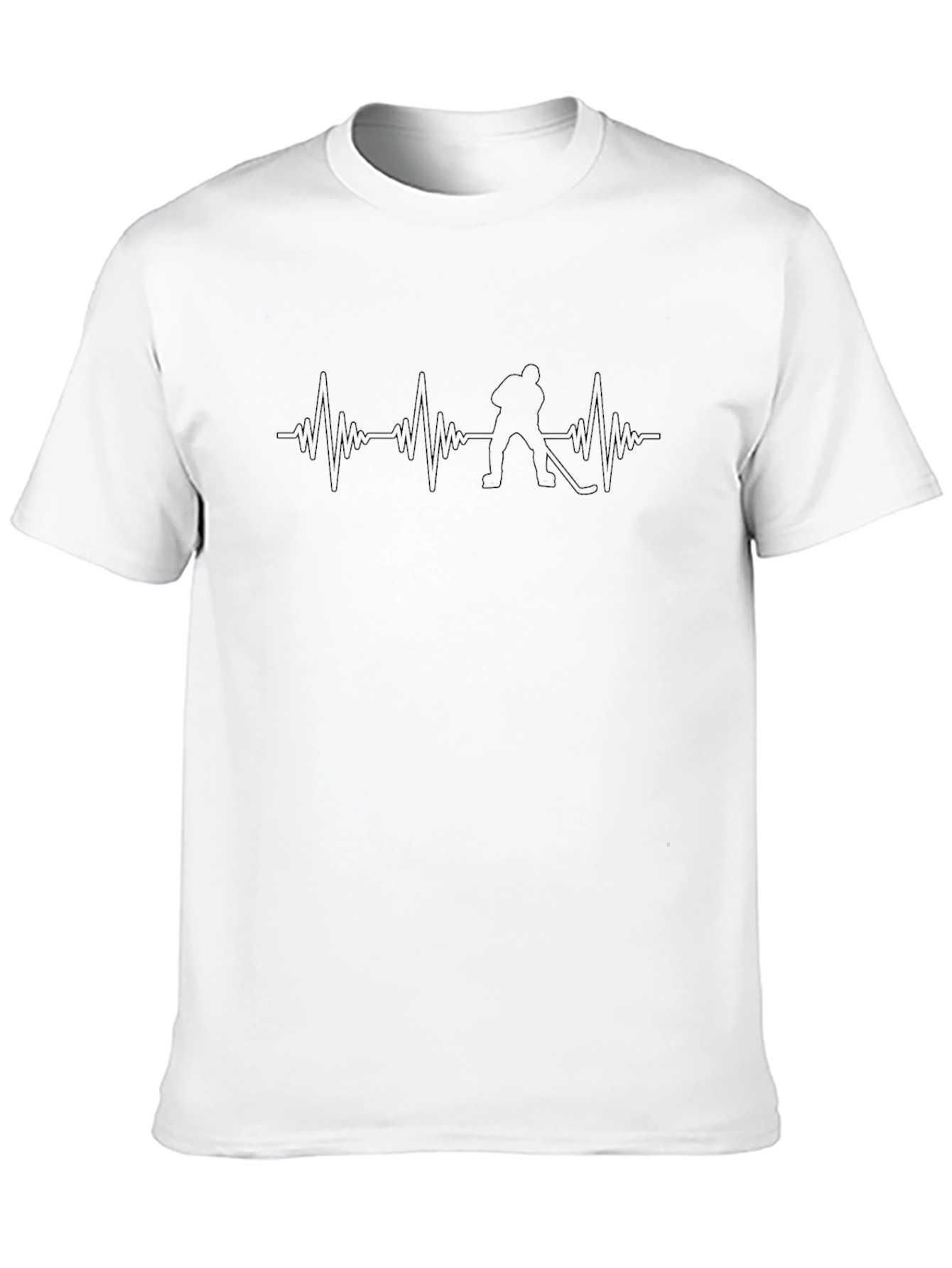 Hockey Heartbeat Tee - Sporty Graphic T-Shirt
