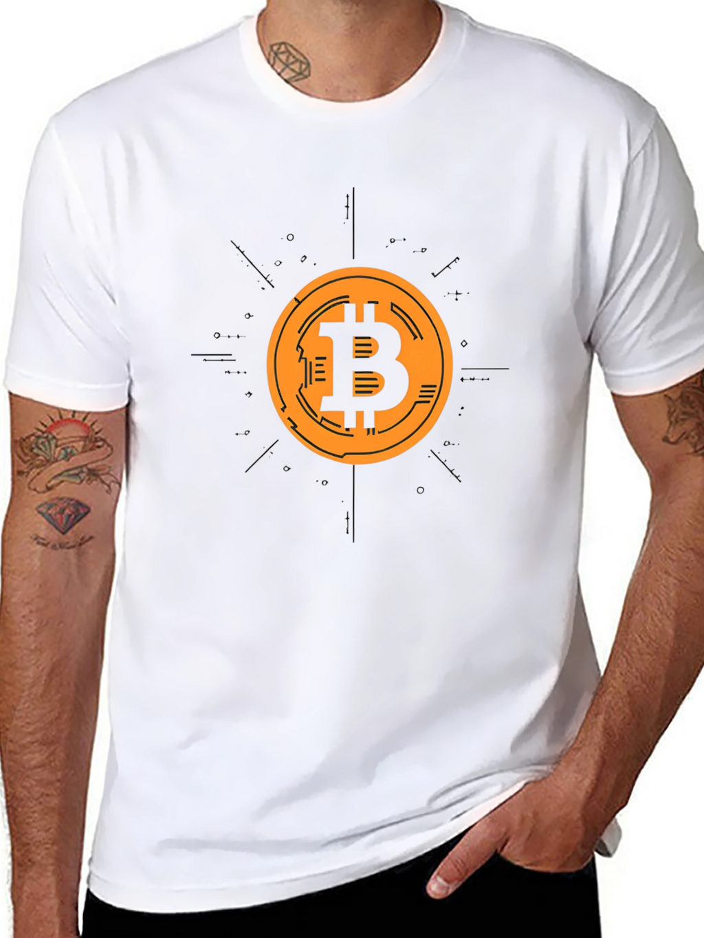 Bitcoin Crypto Black T-Shirt
