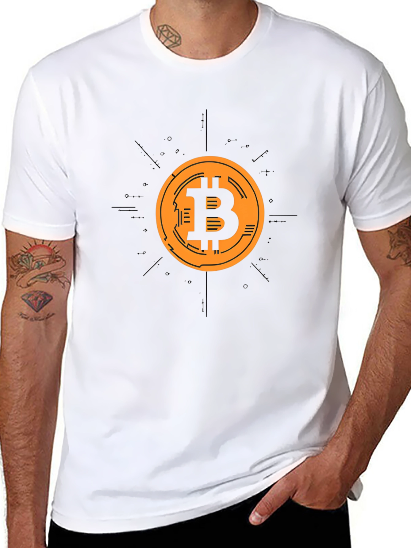 Bitcoin Crypto Black T-Shirt