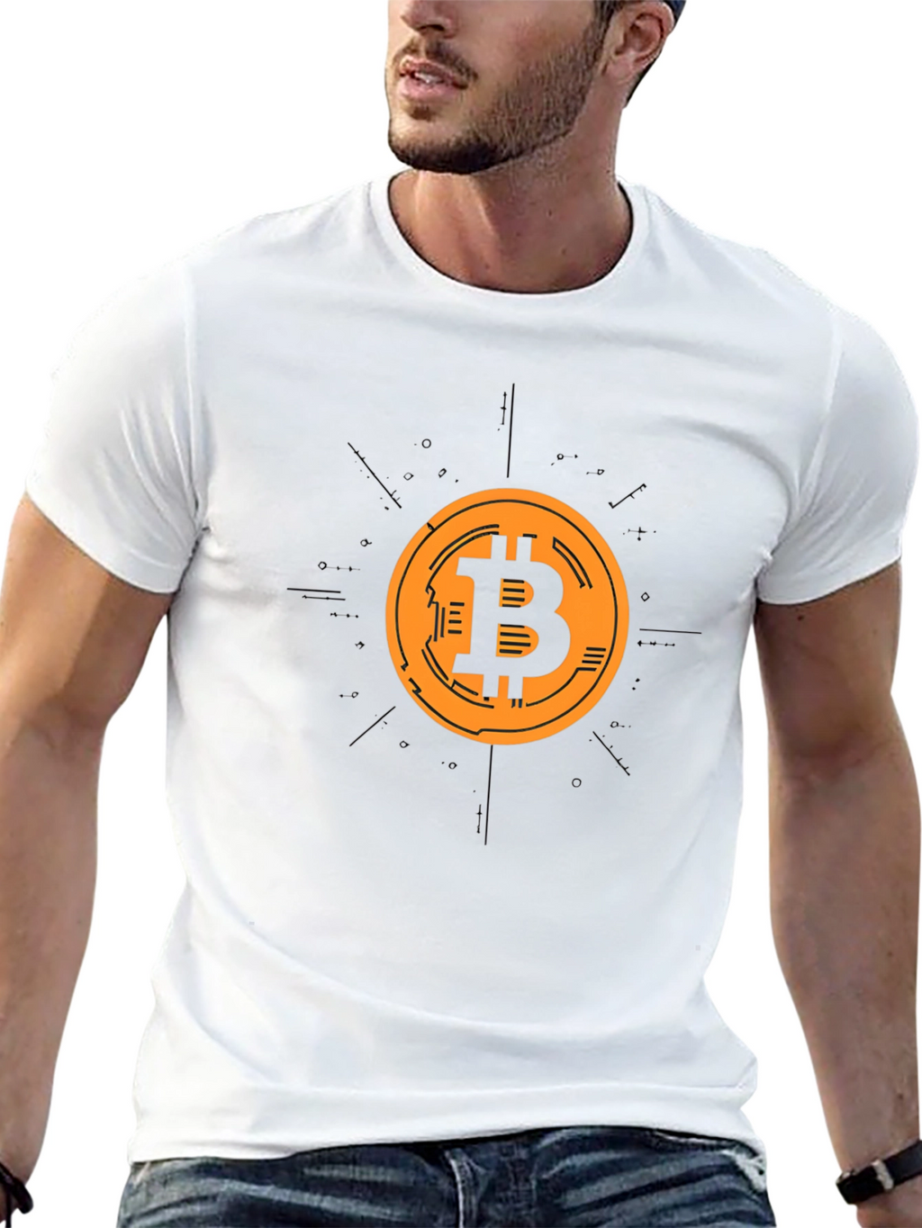 Bitcoin Crypto Black T-Shirt