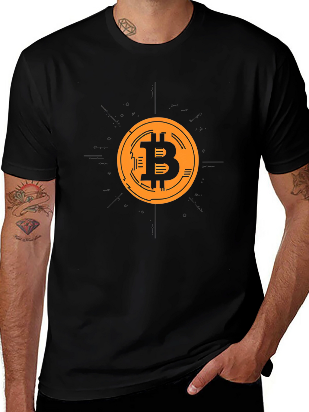 Bitcoin Crypto Black T-Shirt