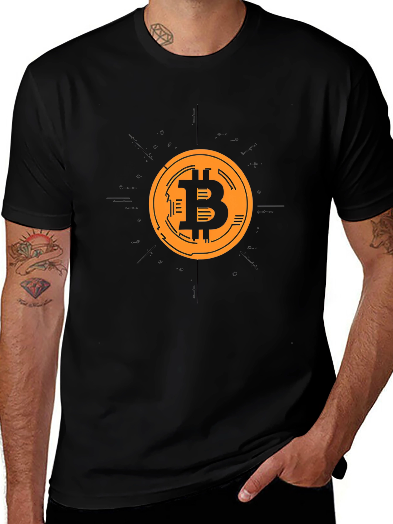 Bitcoin Crypto Black T-Shirt