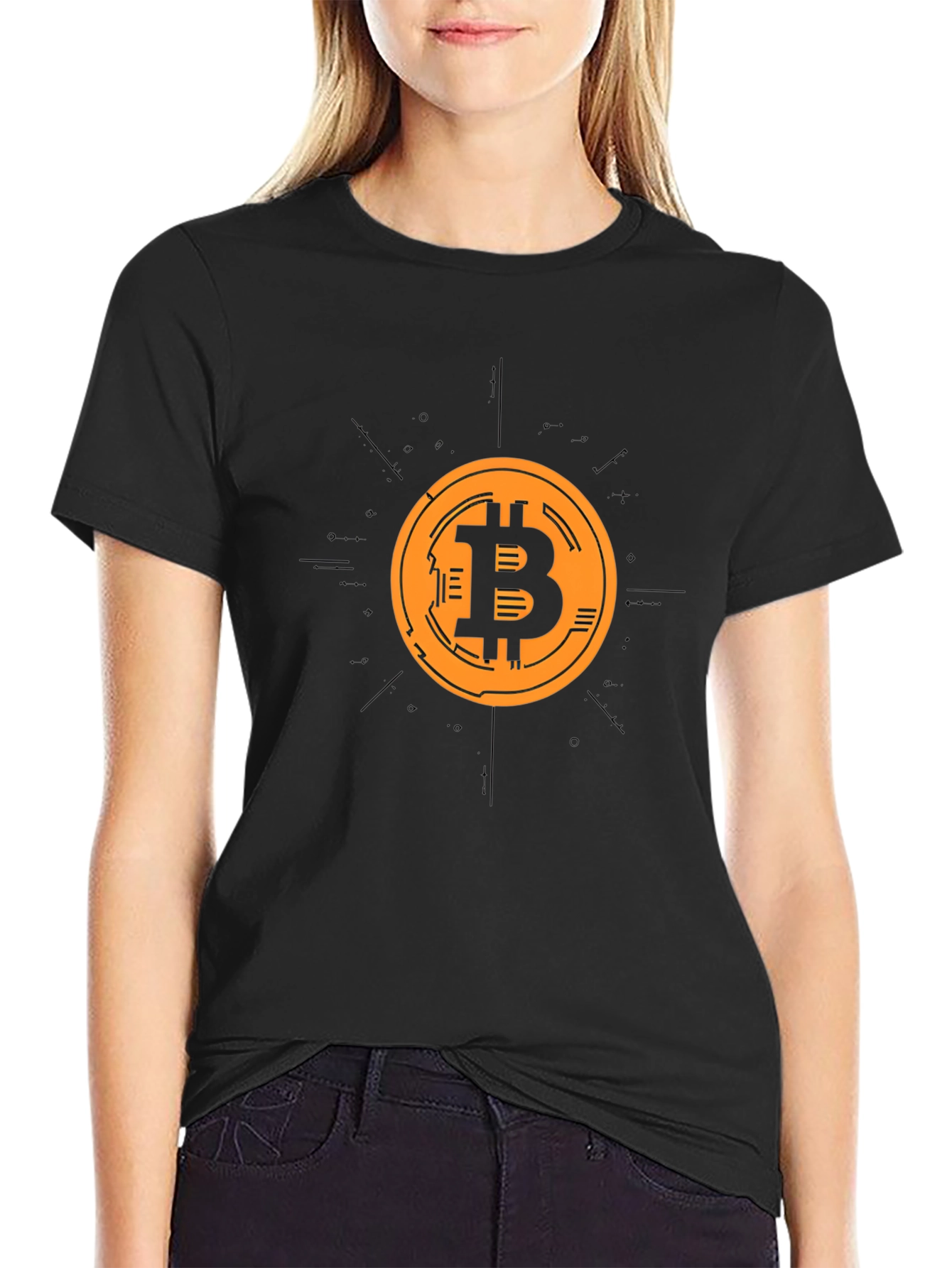 Bitcoin Crypto Black T-Shirt