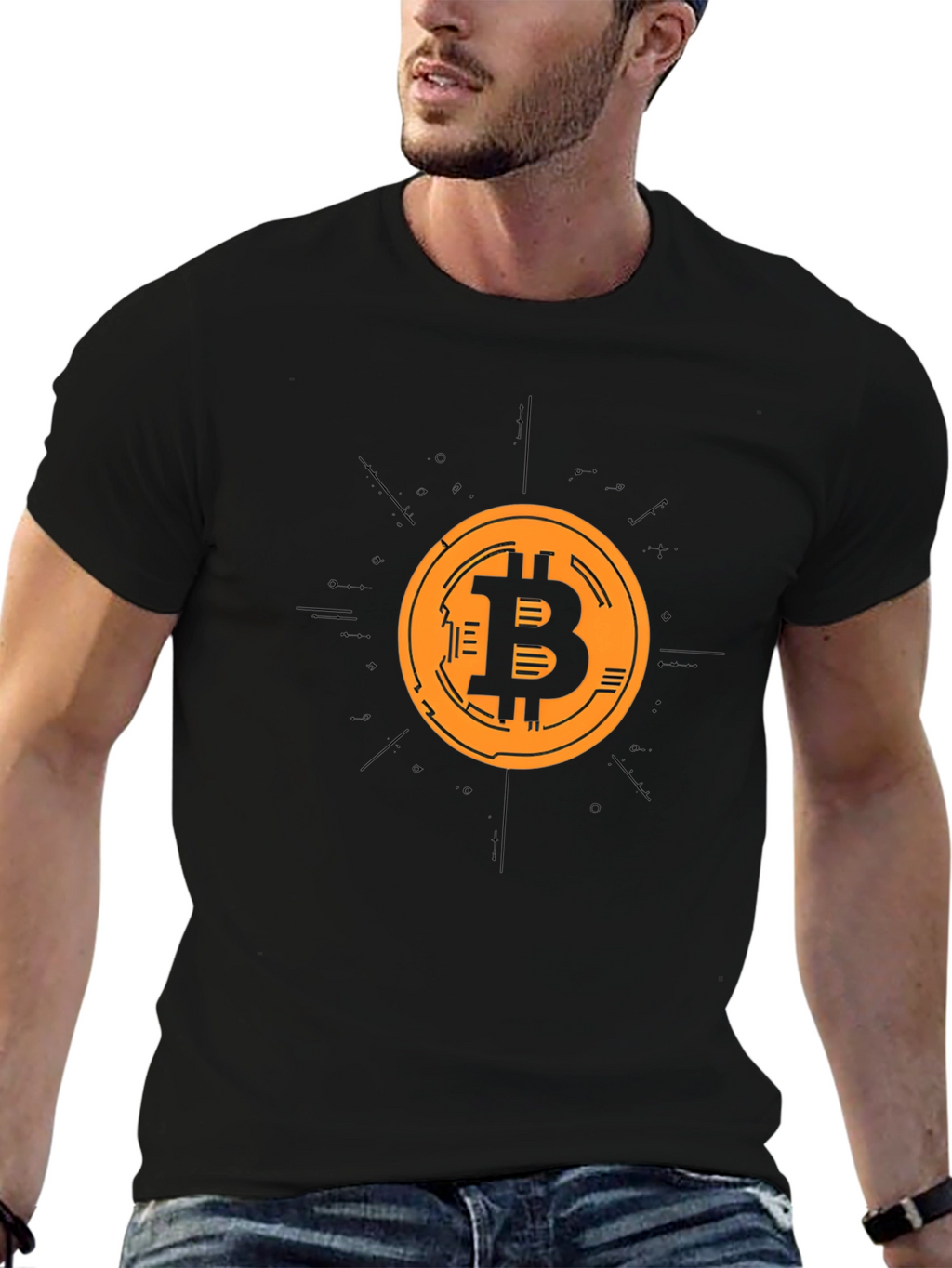 Bitcoin Crypto Black T-Shirt