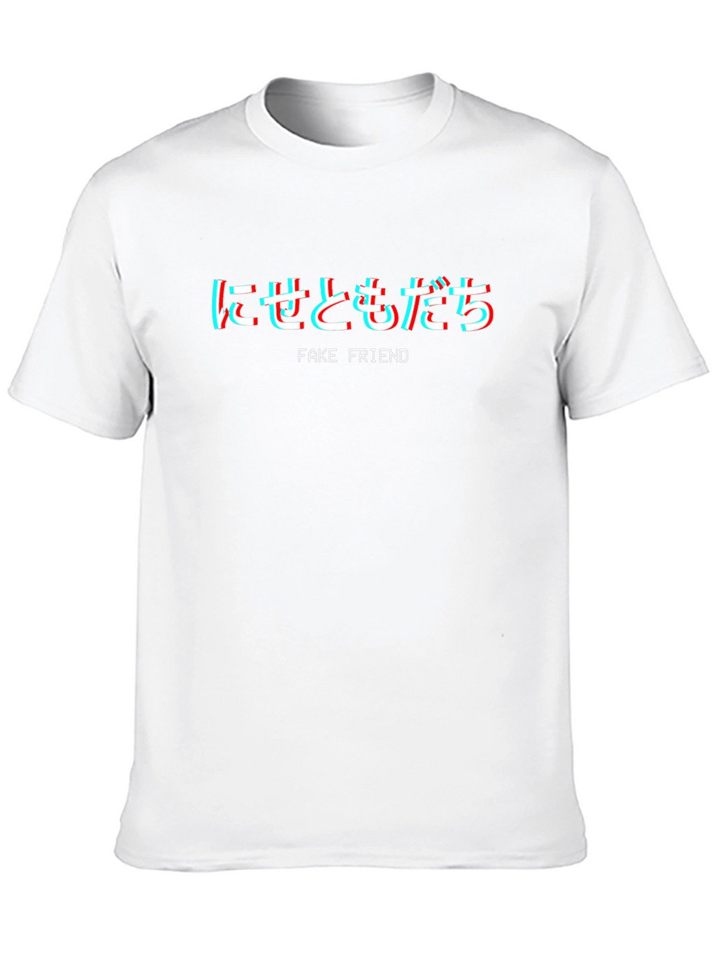 Trendy Black Fake Friend Graphic Tee