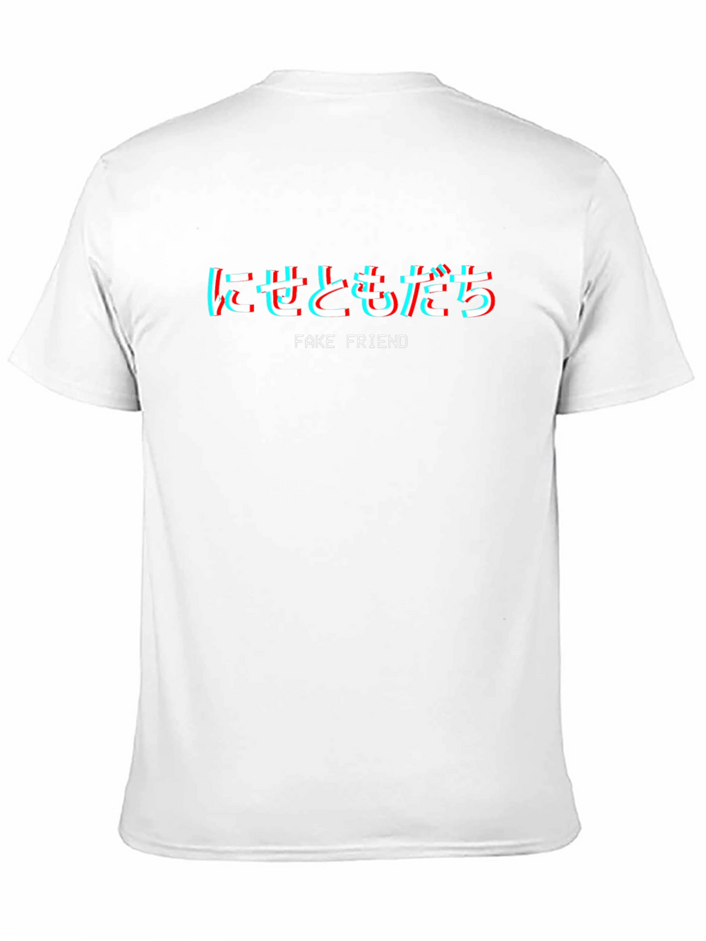 Trendy Black Fake Friend Graphic Tee