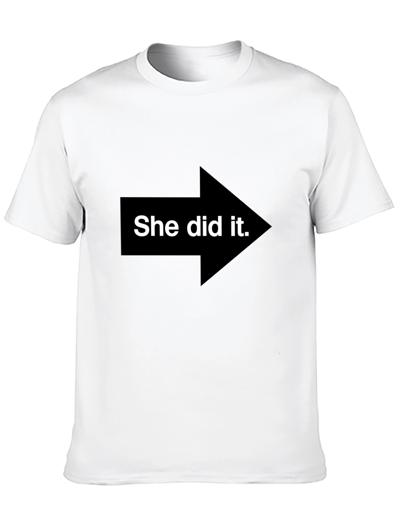 She Did It! Graphic Tee - Point the Finger Fun