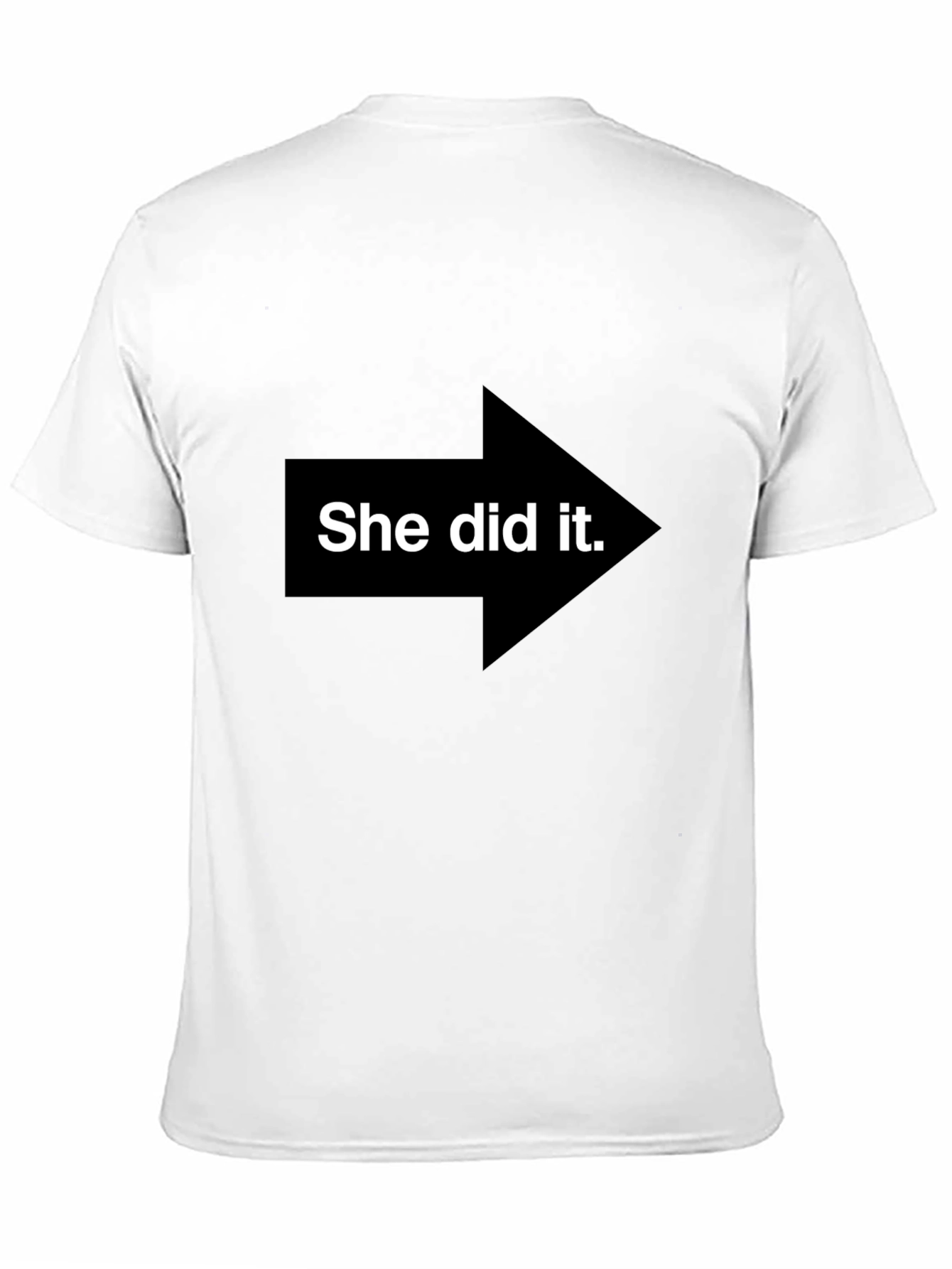 She Did It! Graphic Tee - Point the Finger Fun