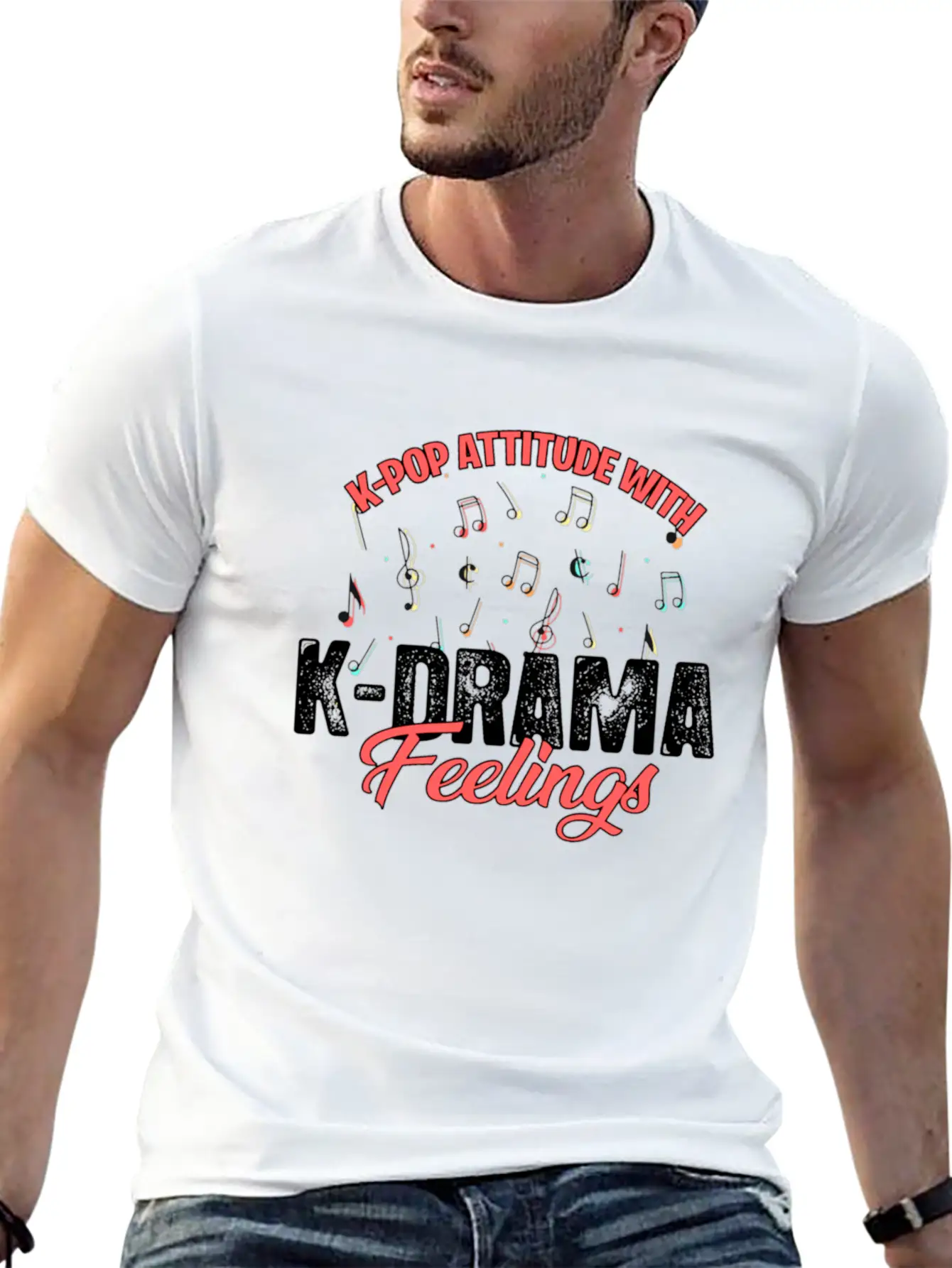 K-pop Attitude With K-drama Feelings For Light Unisex Casual T-Shirt – Clean Design For Daily Comfort