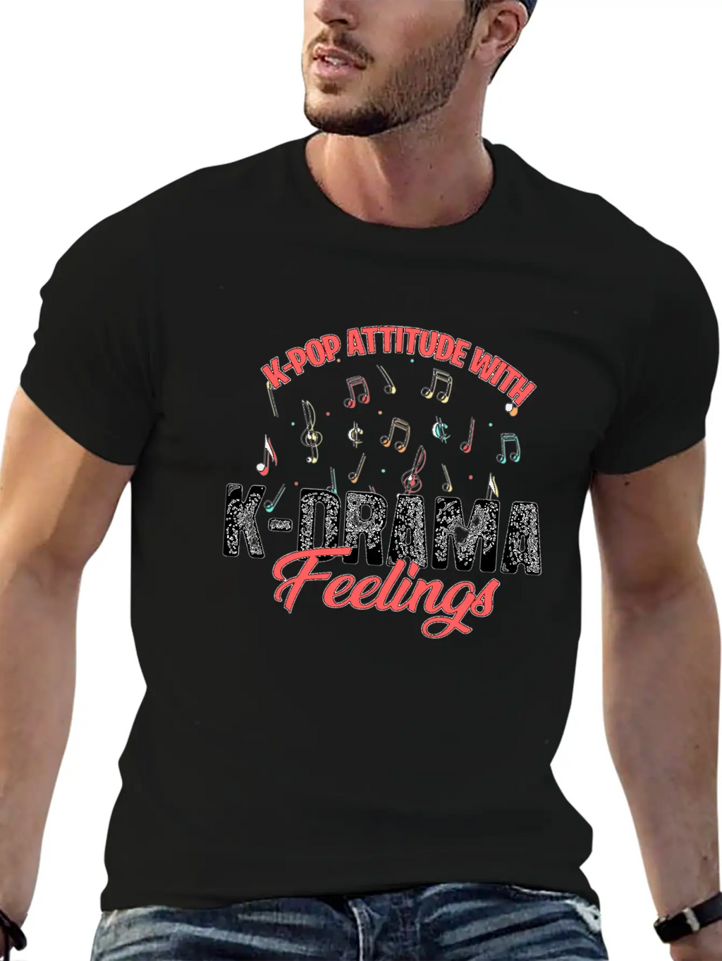 K-pop Attitude With K-drama Feelings For Light Unisex Casual T-Shirt – Clean Design For Daily Comfort