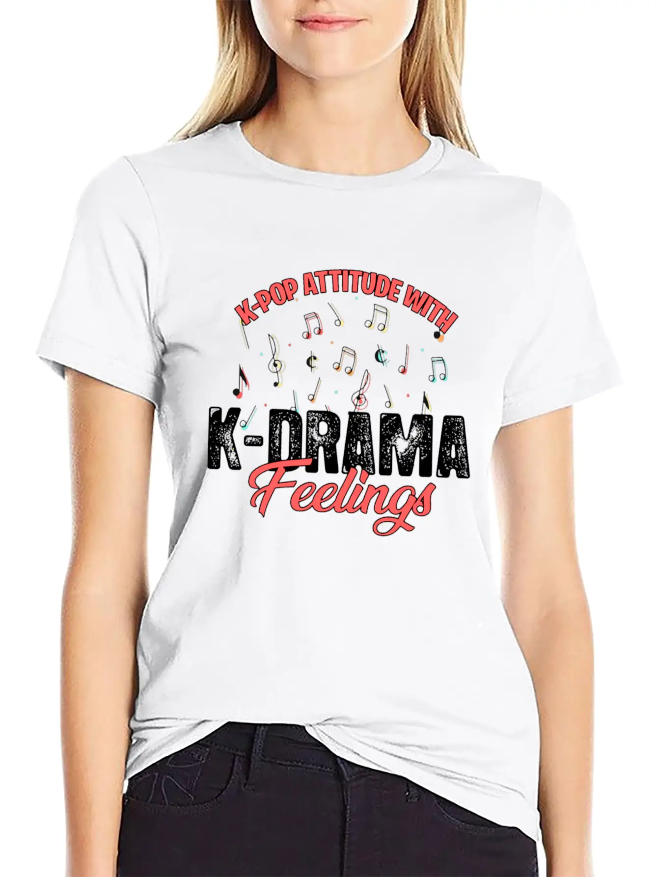 K-pop Attitude With K-drama Feelings For Light Unisex Casual T-Shirt – Clean Design For Daily Comfort