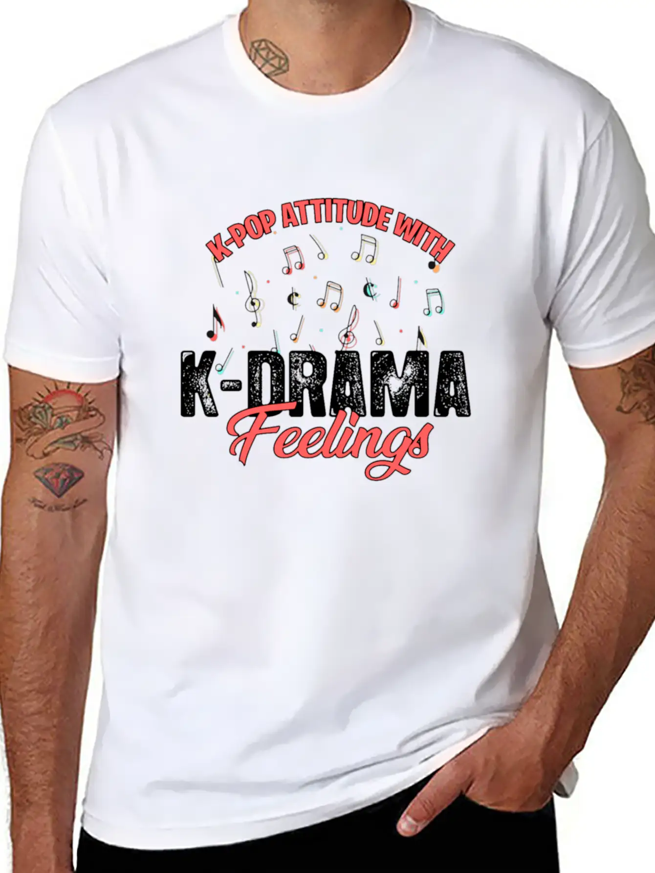 K-pop Attitude With K-drama Feelings For Light Unisex Casual T-Shirt – Clean Design For Daily Comfort