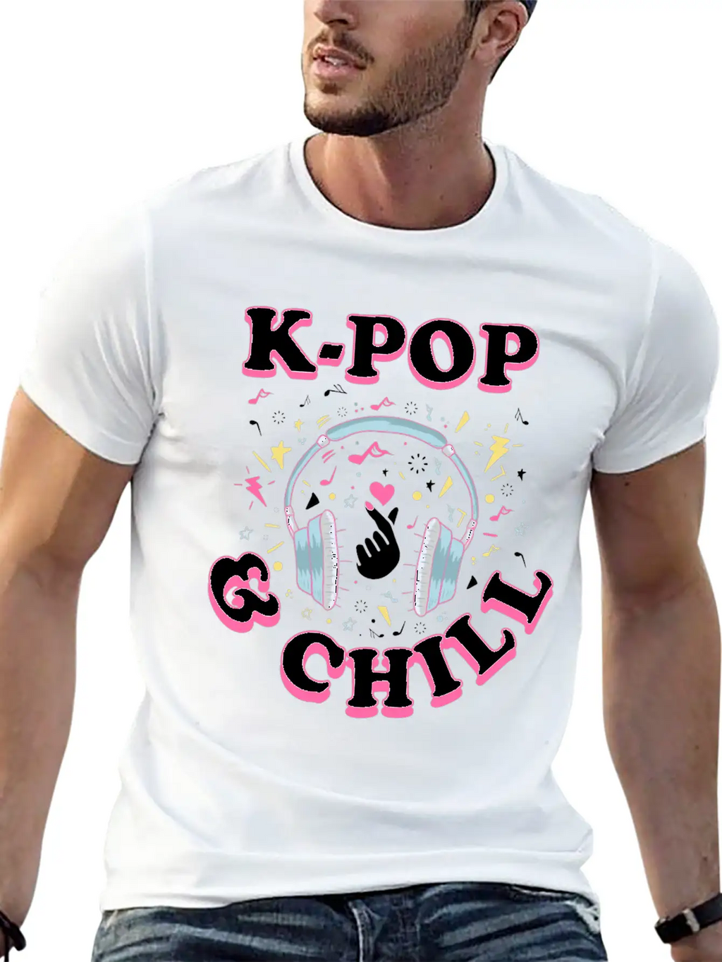 K-pop Casual Graphic T-Shirt – Simple And Comfortable Daily Wear