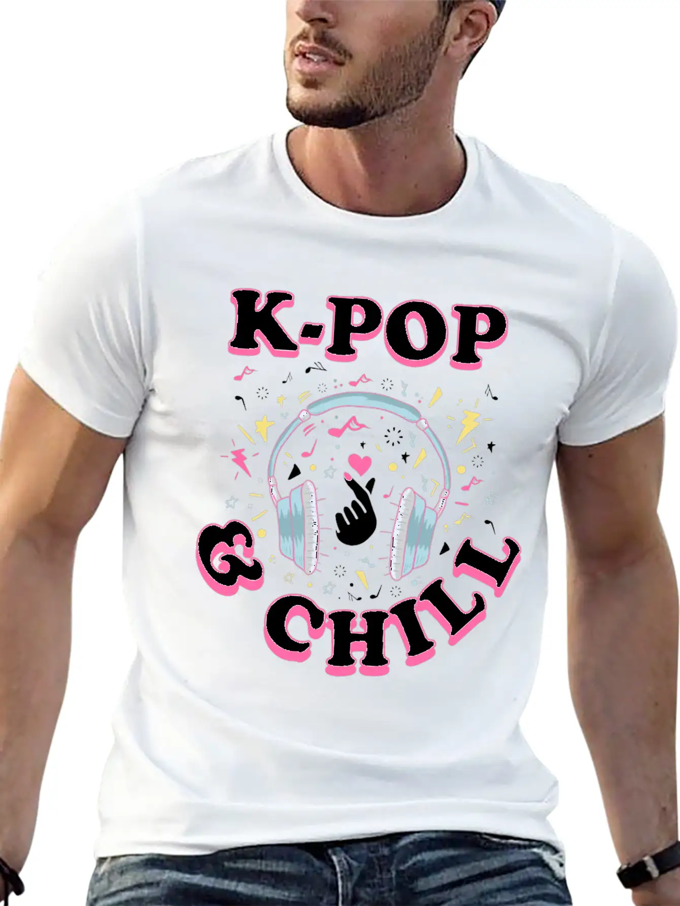 K-pop Casual Graphic T-Shirt – Simple And Comfortable Daily Wear