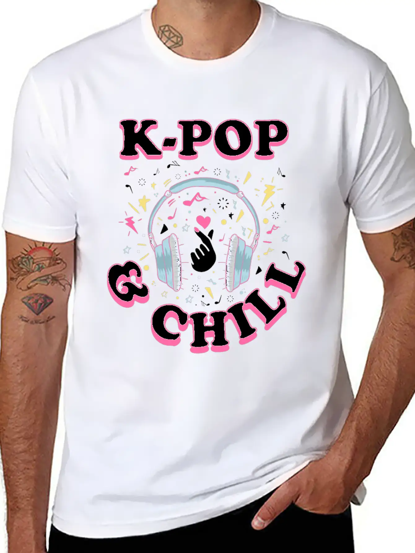 K-pop Casual Graphic T-Shirt – Simple And Comfortable Daily Wear
