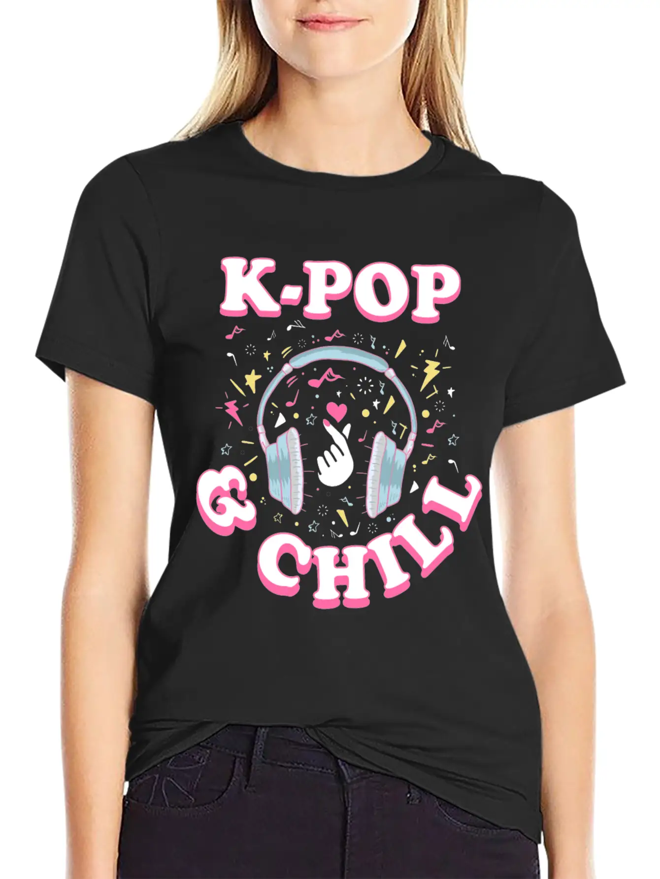 K-pop Casual Graphic T-Shirt – Simple And Comfortable Daily Wear