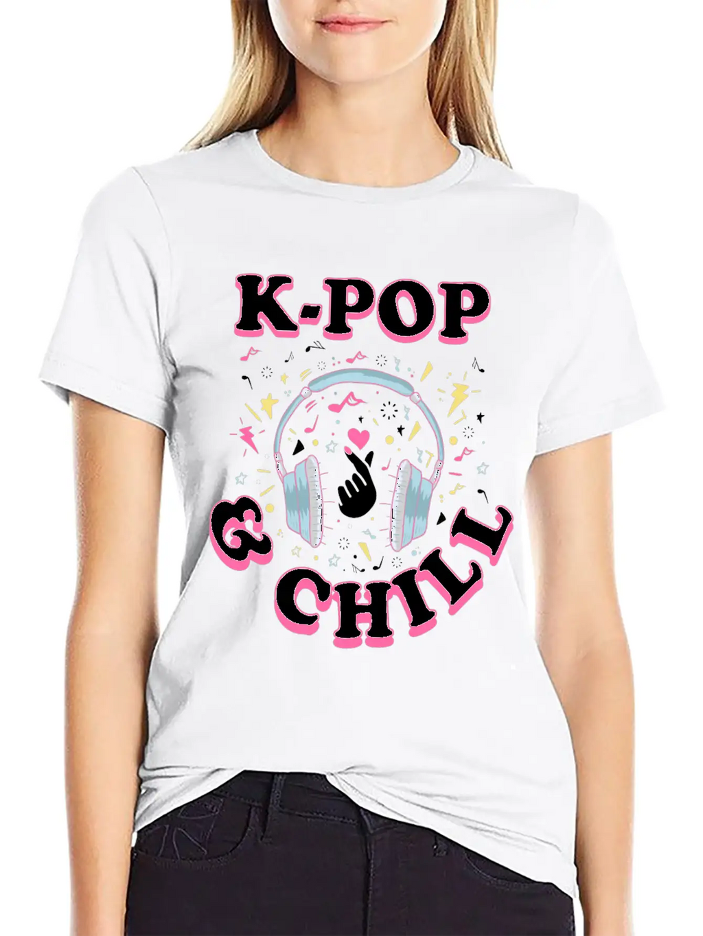 K-pop Casual Graphic T-Shirt – Simple And Comfortable Daily Wear