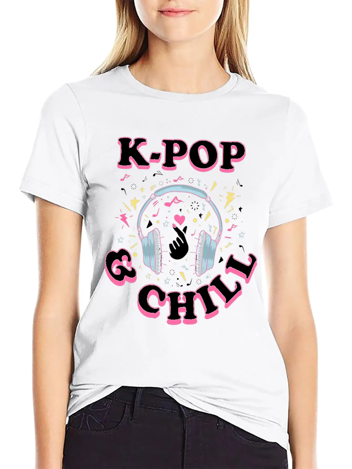 K-pop Casual Graphic T-Shirt – Simple And Comfortable Daily Wear