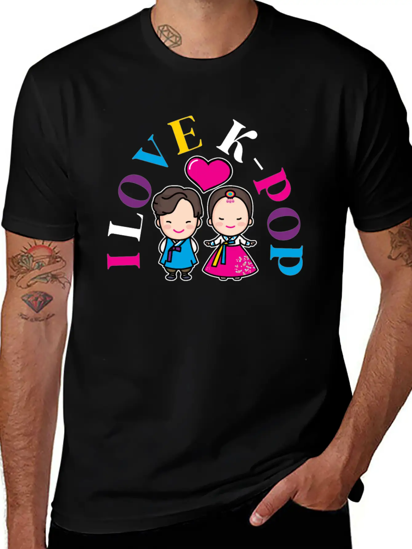 K-Pop K-drama Korean Music KPop Kdrama Gift Casual Graphic T-Shirt – Simple And Comfortable Daily Wear