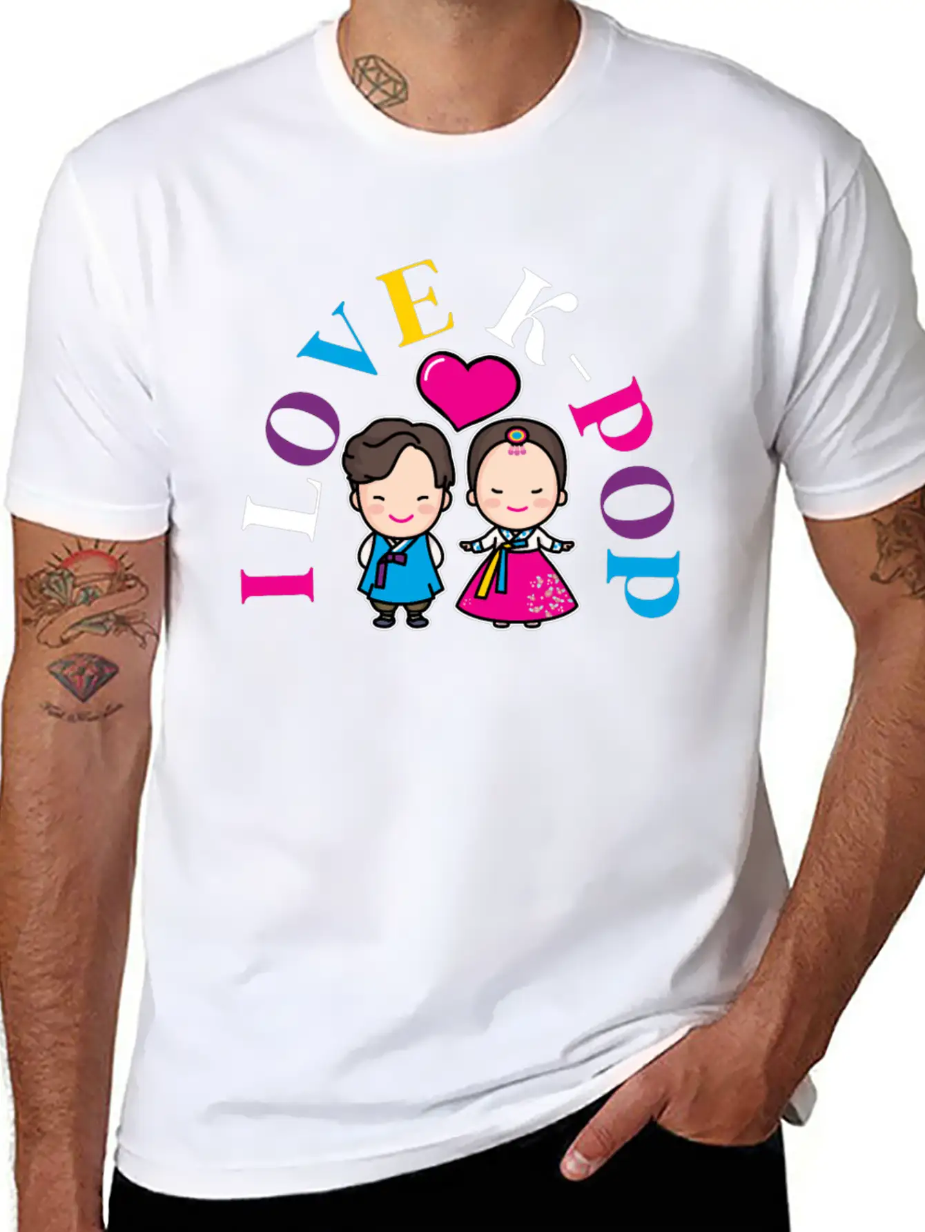 K-Pop K-drama Korean Music KPop Kdrama Gift Casual Graphic T-Shirt – Simple And Comfortable Daily Wear