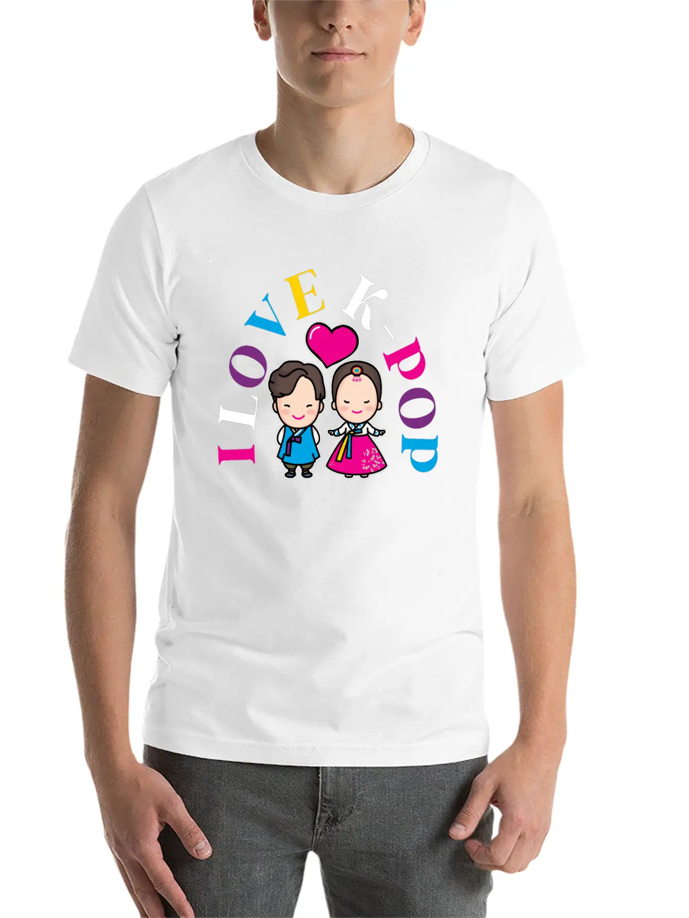 K-Pop K-drama Korean Music KPop Kdrama Gift Casual Graphic T-Shirt – Simple And Comfortable Daily Wear