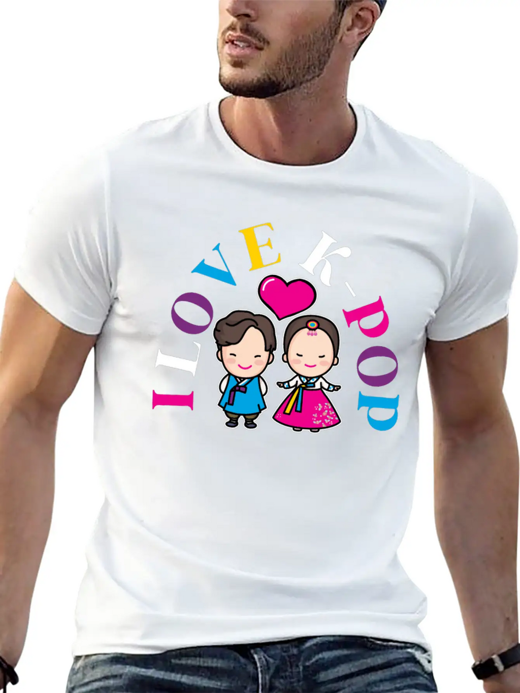 K-Pop K-drama Korean Music KPop Kdrama Gift Casual Graphic T-Shirt – Simple And Comfortable Daily Wear