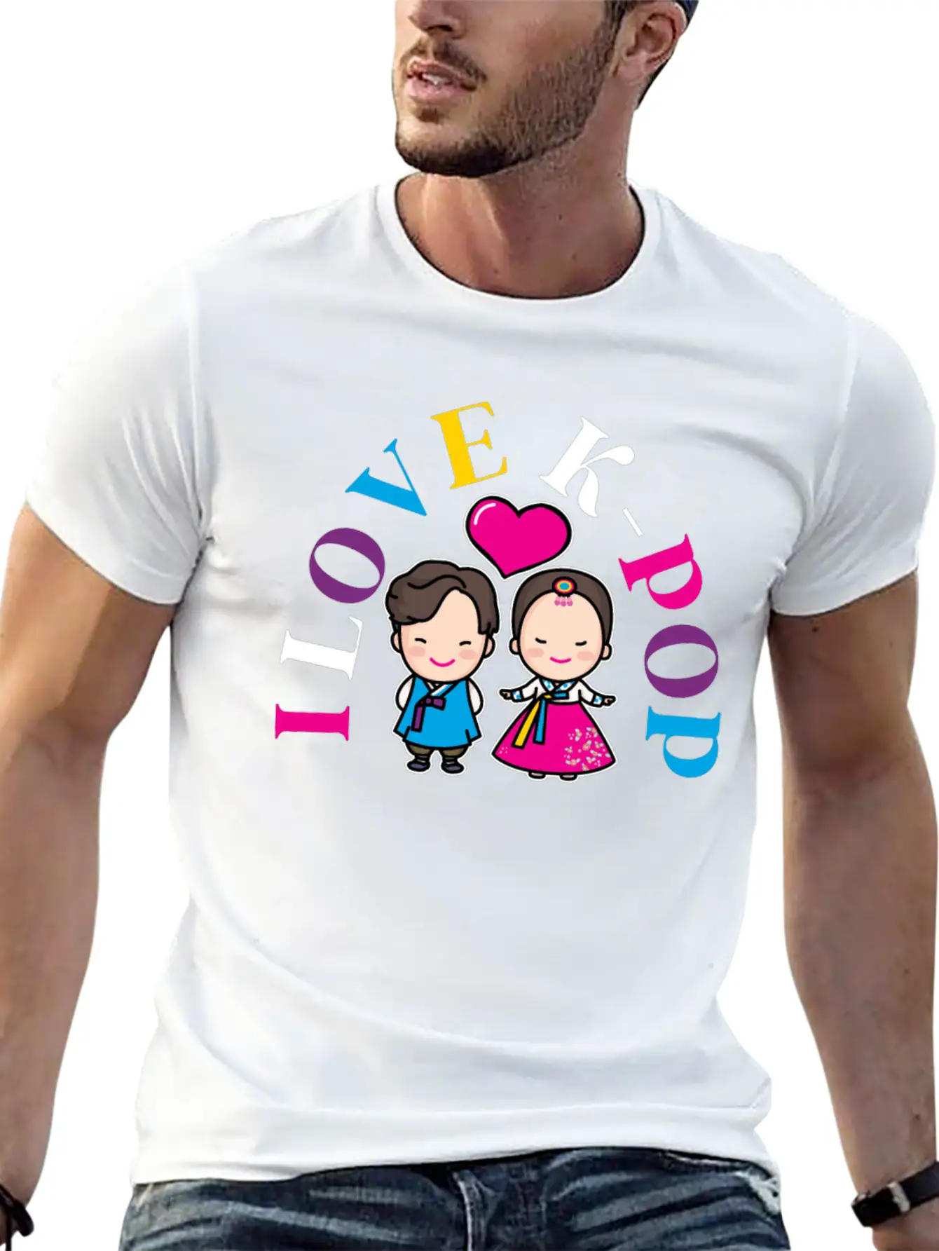 K-Pop K-drama Korean Music KPop Kdrama Gift Casual Graphic T-Shirt – Simple And Comfortable Daily Wear