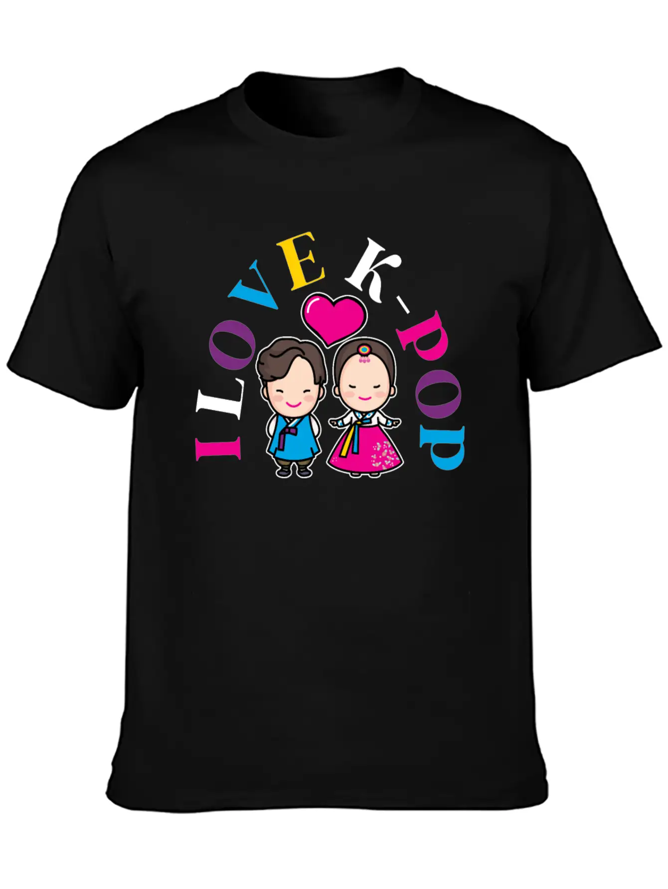 K-Pop K-drama Korean Music KPop Kdrama Gift Casual Graphic T-Shirt – Simple And Comfortable Daily Wear
