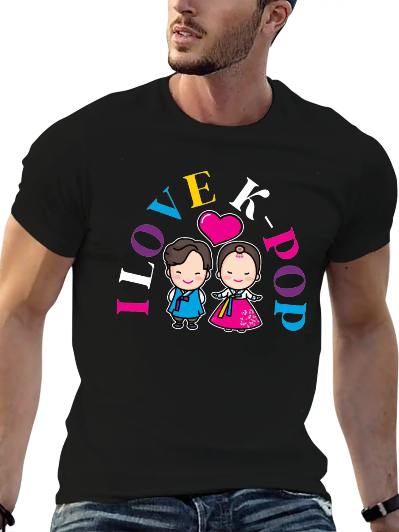 K-Pop K-drama Korean Music KPop Kdrama Gift Casual Graphic T-Shirt – Simple And Comfortable Daily Wear