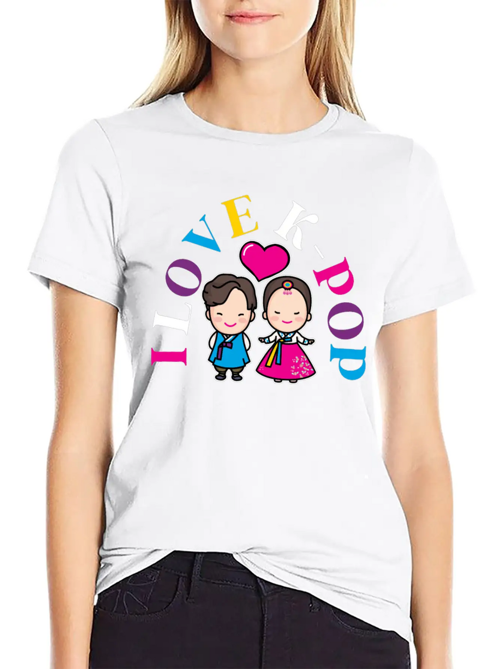 K-Pop K-drama Korean Music KPop Kdrama Gift Casual Graphic T-Shirt – Simple And Comfortable Daily Wear