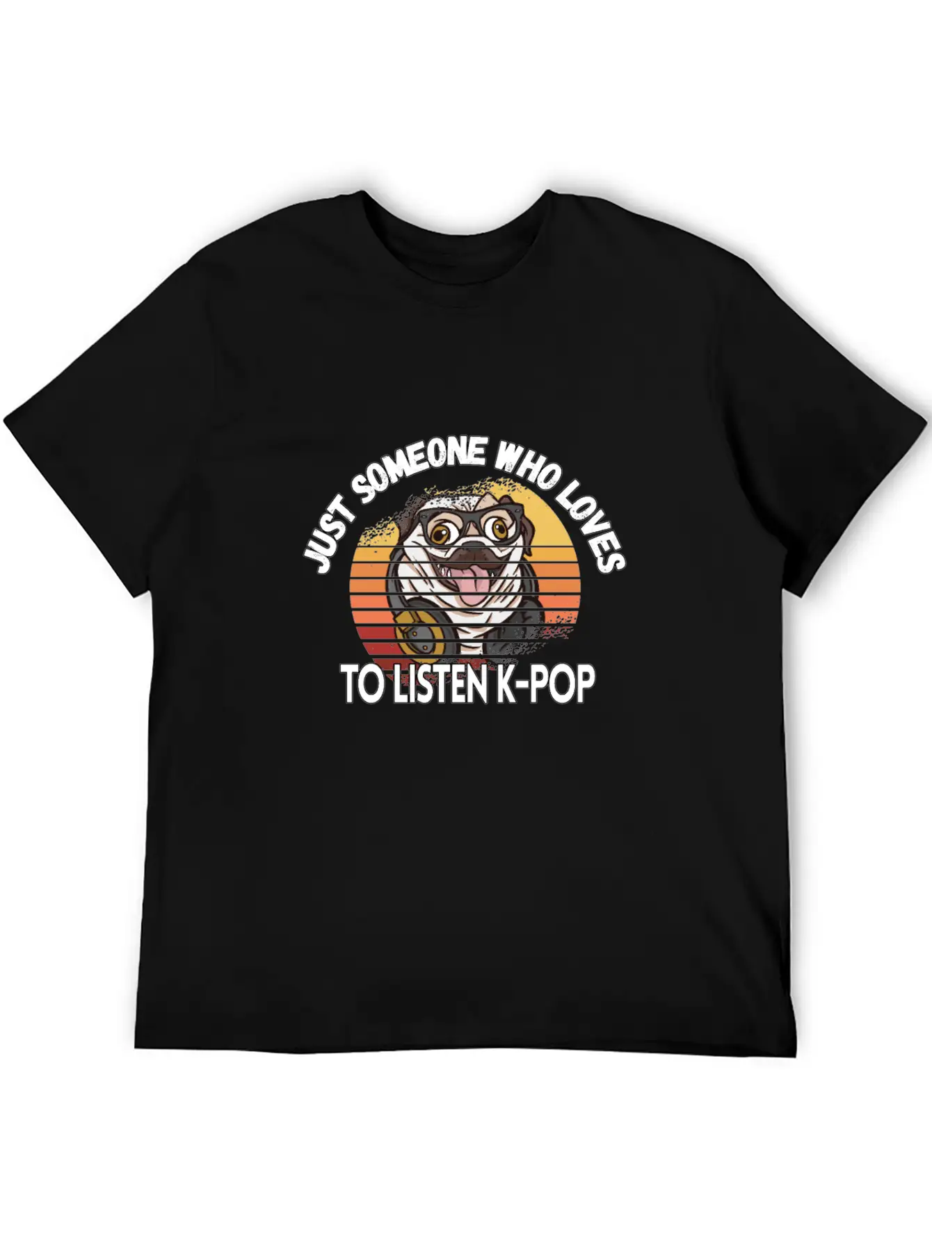 K-pop Pop Music Pug Lover Kpop Bias Fan Essential Cotton Tee For Daily Outfits – Unisex Style