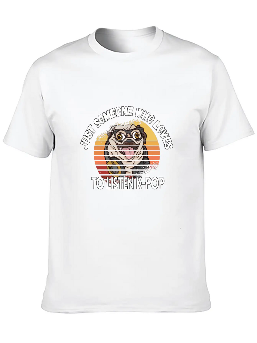 K-pop Pop Music Pug Lover Kpop Bias Fan Essential Cotton Tee For Daily Outfits – Unisex Style