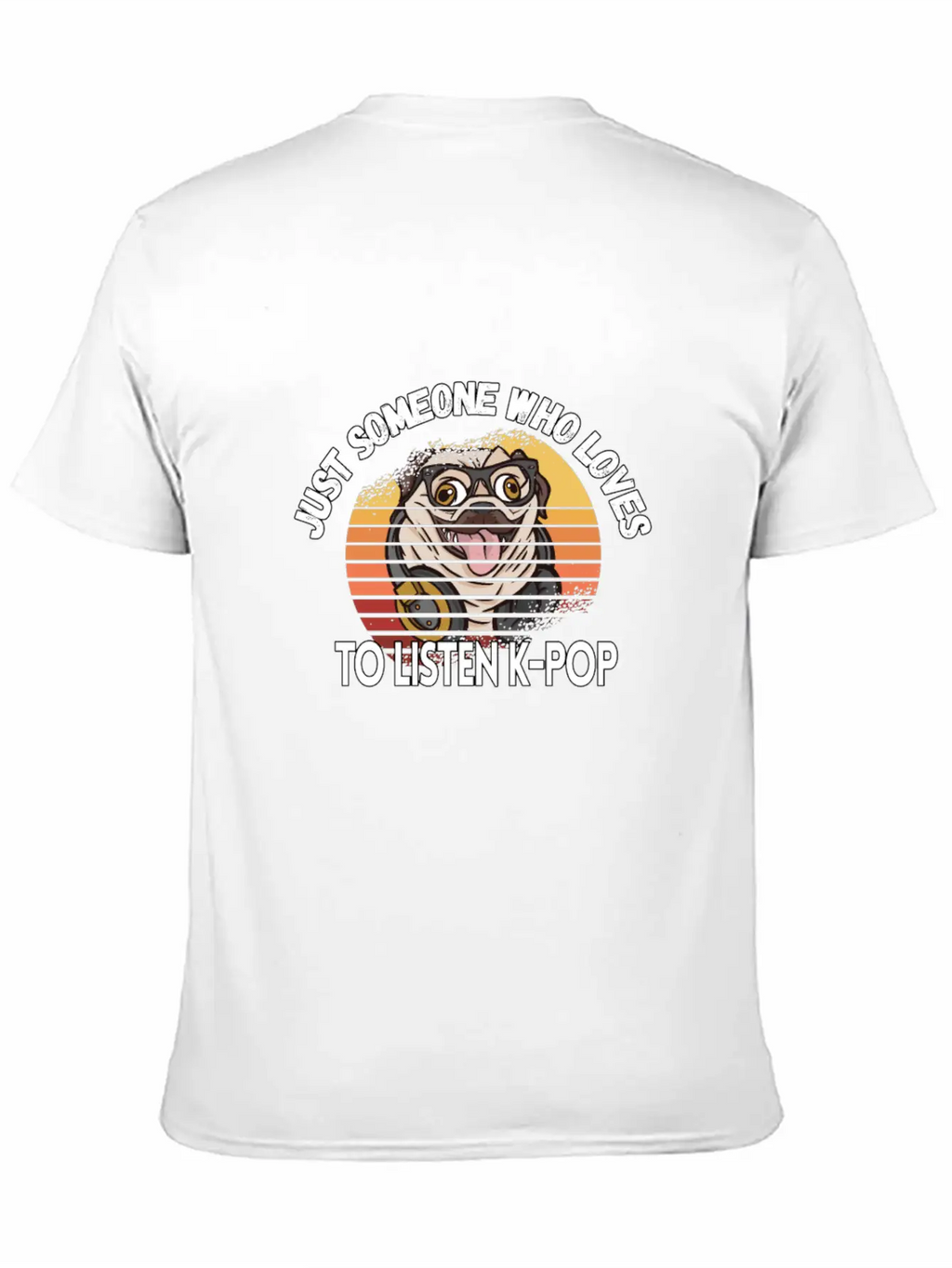 K-pop Pop Music Pug Lover Kpop Bias Fan Essential Cotton Tee For Daily Outfits – Unisex Style