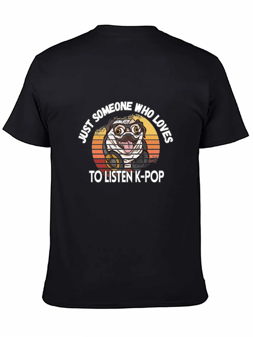K-pop Pop Music Pug Lover Kpop Bias Fan Essential Cotton Tee For Daily Outfits – Unisex Style