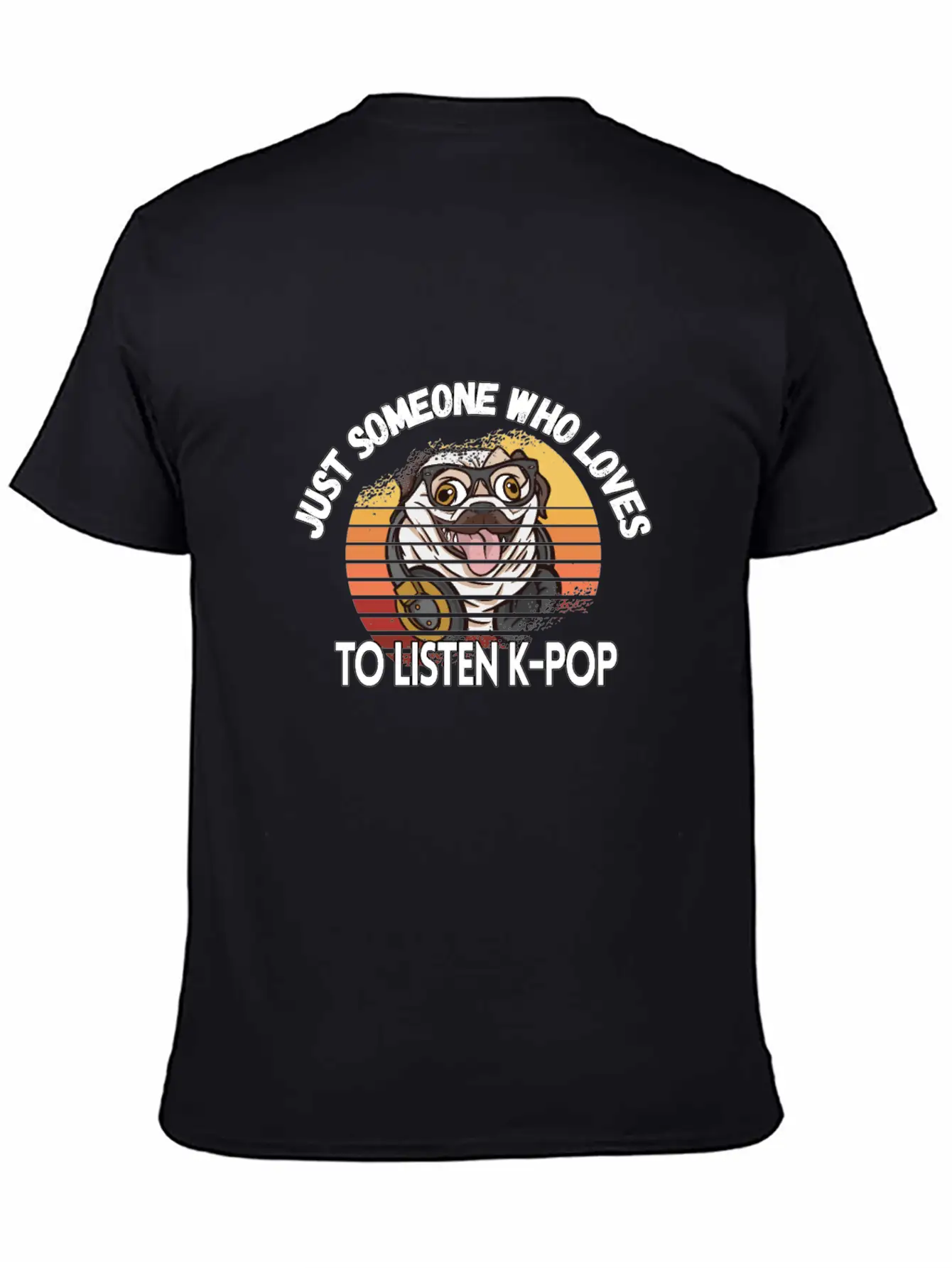 K-pop Pop Music Pug Lover Kpop Bias Fan Essential Cotton Tee For Daily Outfits – Unisex Style