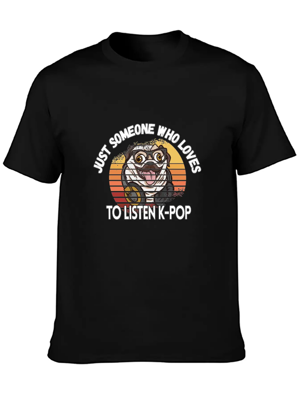 K-pop Pop Music Pug Lover Kpop Bias Fan Essential Cotton Tee For Daily Outfits – Unisex Style