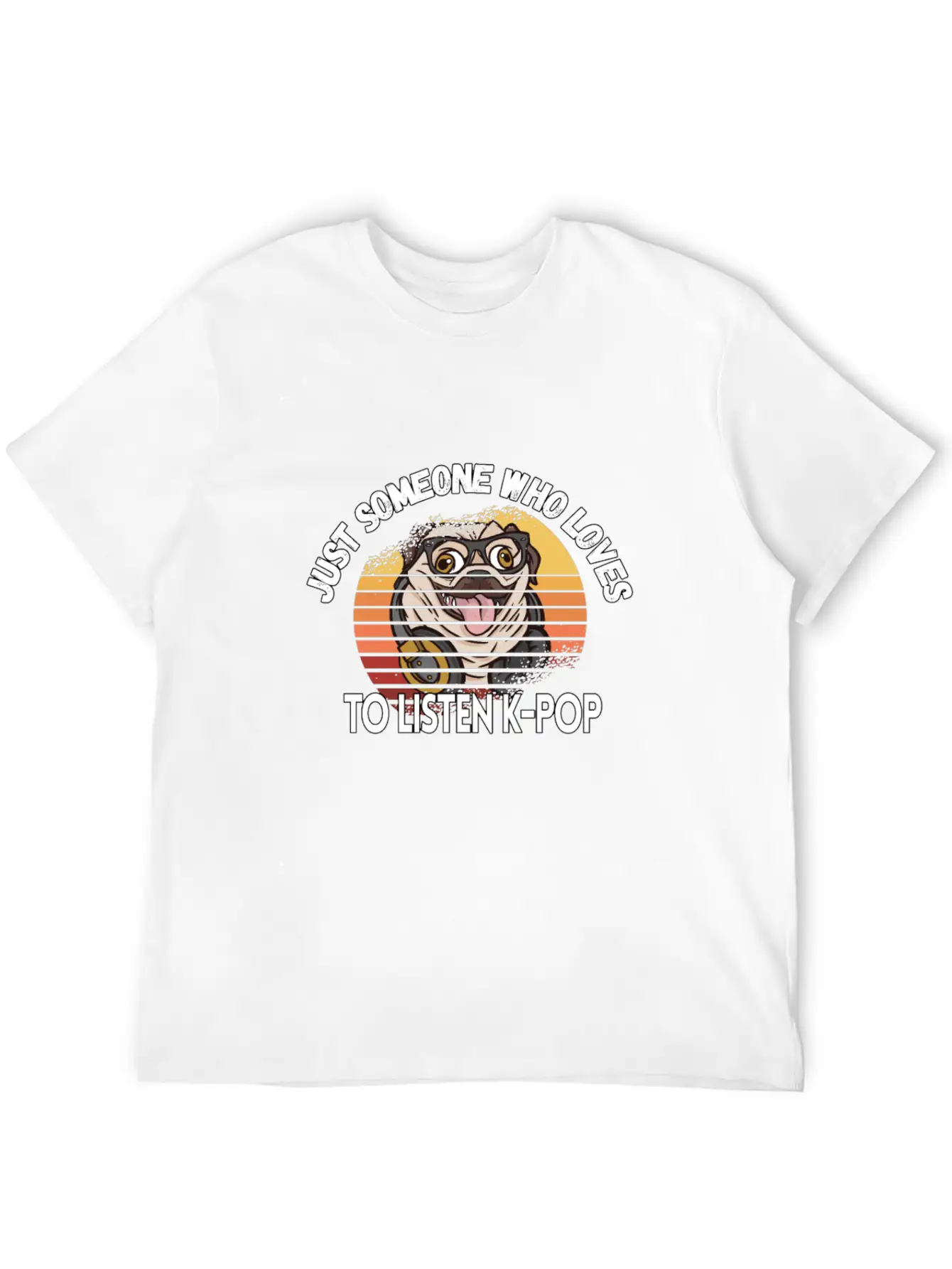 K-pop Pop Music Pug Lover Kpop Bias Fan Essential Cotton Tee For Daily Outfits – Unisex Style