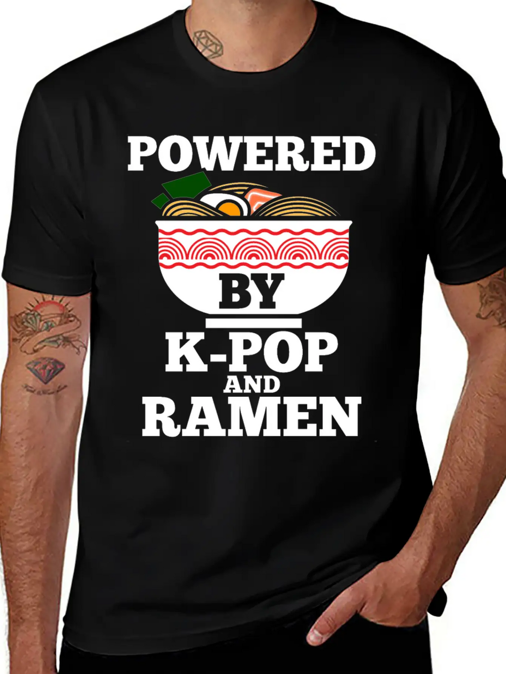 K-Pop Ramen Korean Pop Anime Essential Cotton Tee For Daily Outfits – Unisex Style