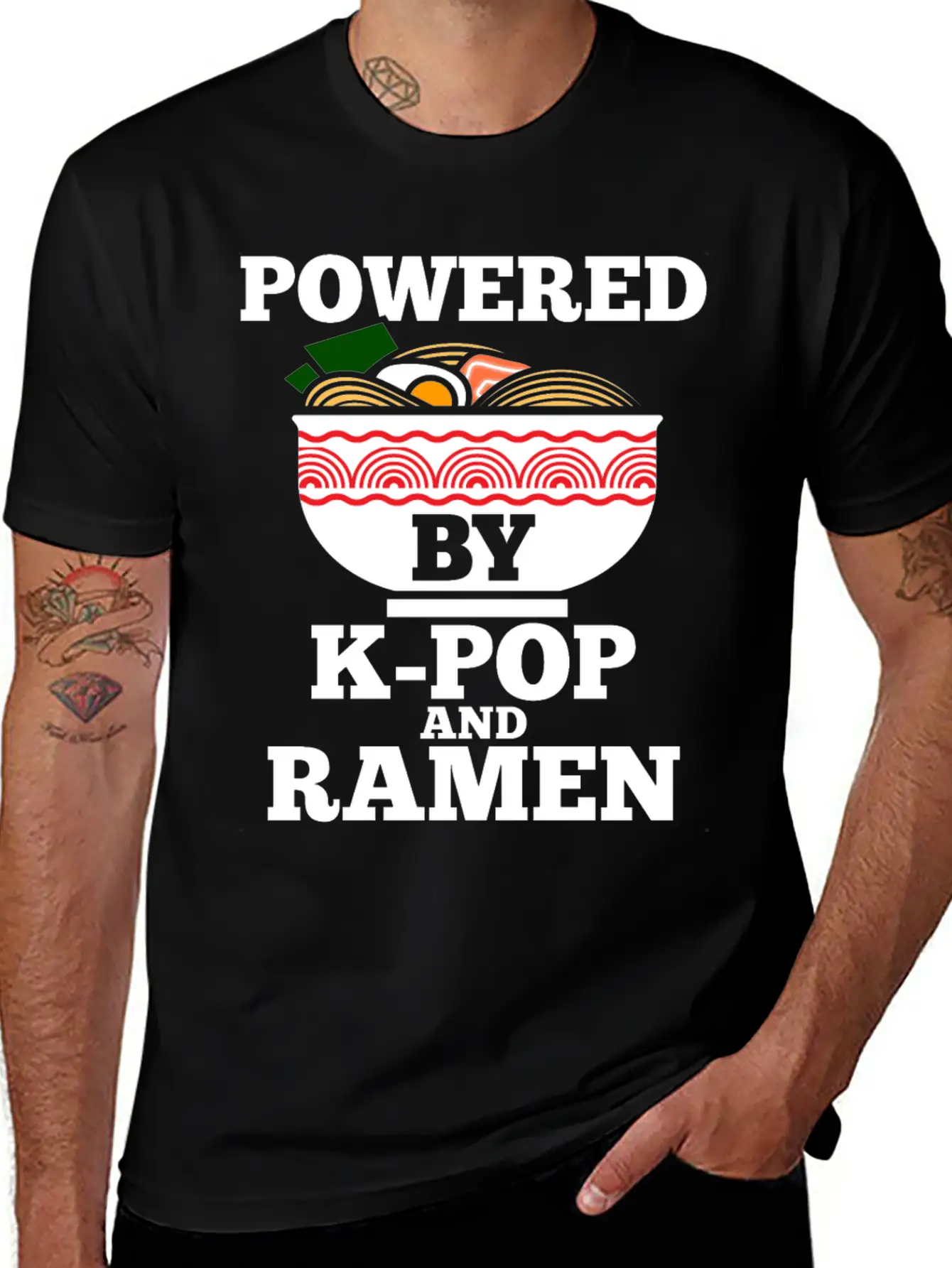 K-Pop Ramen Korean Pop Anime Essential Cotton Tee For Daily Outfits – Unisex Style