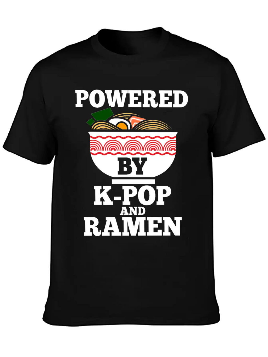 K-Pop Ramen Korean Pop Anime Essential Cotton Tee For Daily Outfits – Unisex Style