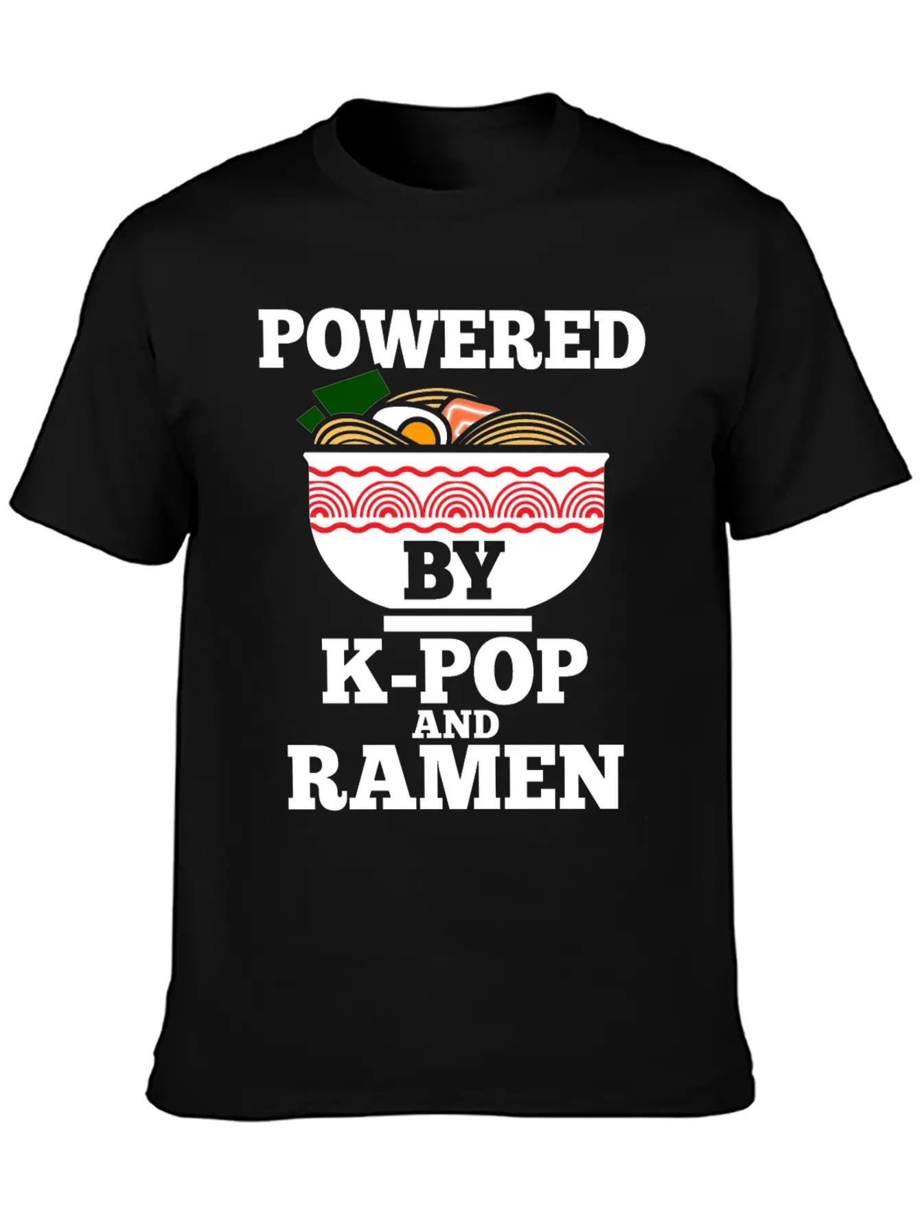 K-Pop Ramen Korean Pop Anime Essential Cotton Tee For Daily Outfits – Unisex Style