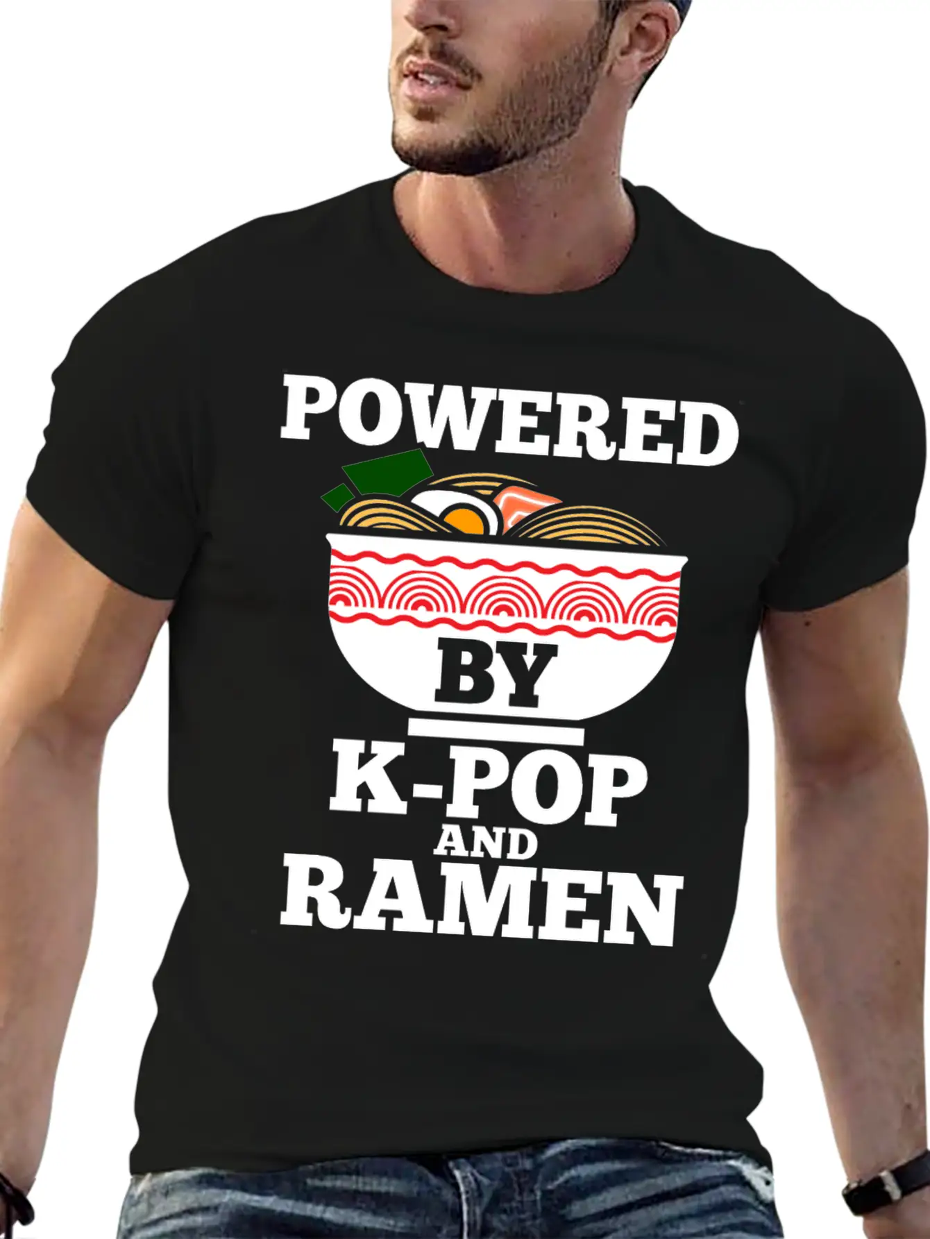 K-Pop Ramen Korean Pop Anime Essential Cotton Tee For Daily Outfits – Unisex Style
