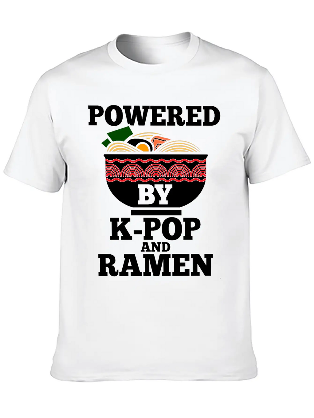 K-Pop Ramen Korean Pop Anime Essential Cotton Tee For Daily Outfits – Unisex Style