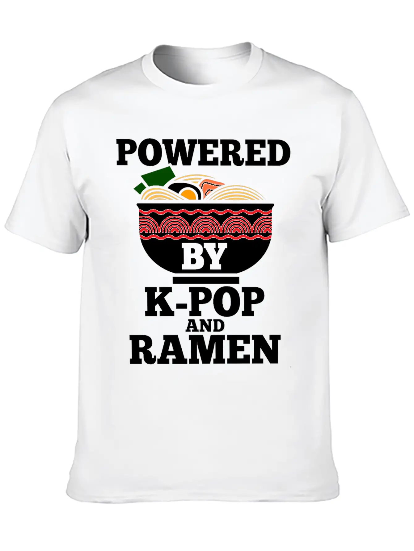 K-Pop Ramen Korean Pop Anime Essential Cotton Tee For Daily Outfits – Unisex Style