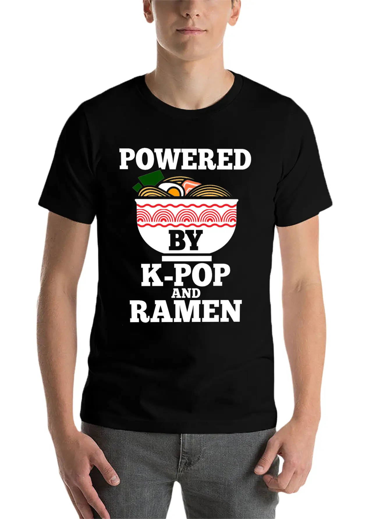 K-Pop Ramen Korean Pop Anime Essential Cotton Tee For Daily Outfits – Unisex Style