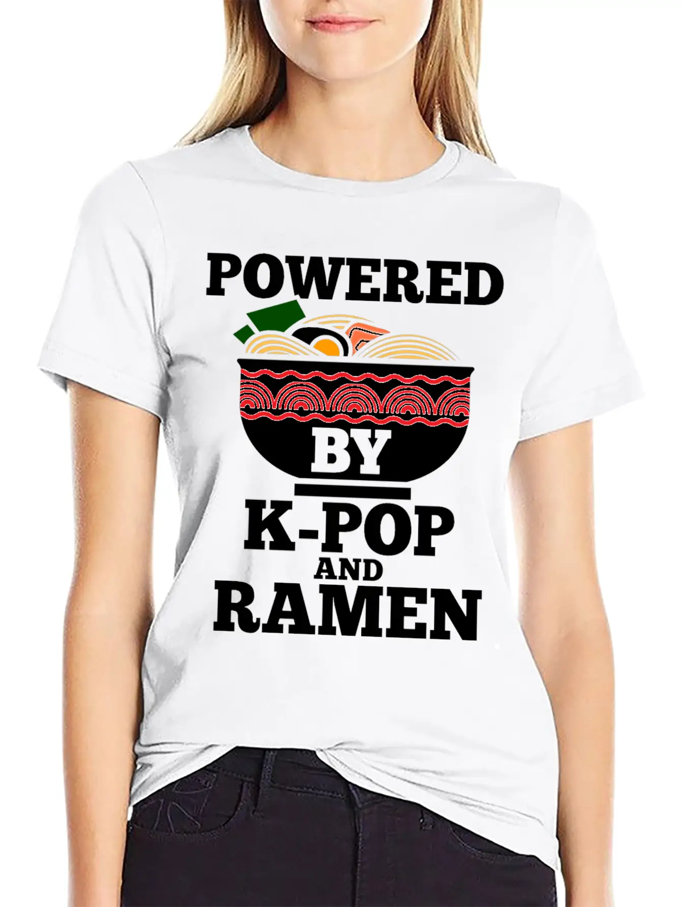 K-Pop Ramen Korean Pop Anime Essential Cotton Tee For Daily Outfits – Unisex Style