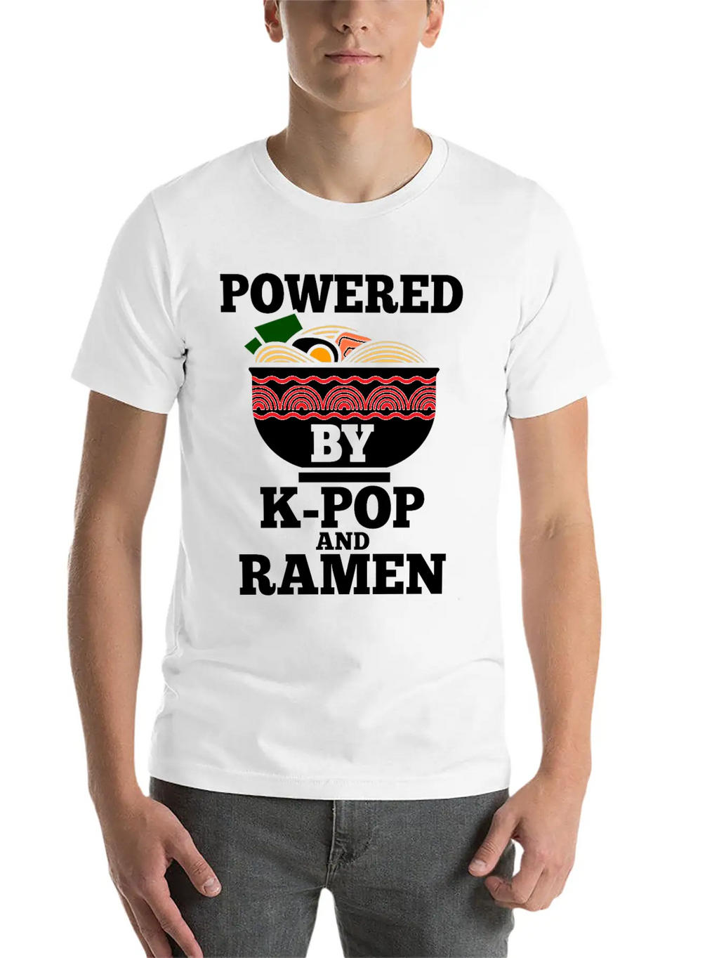 K-Pop Ramen Korean Pop Anime Essential Cotton Tee For Daily Outfits – Unisex Style