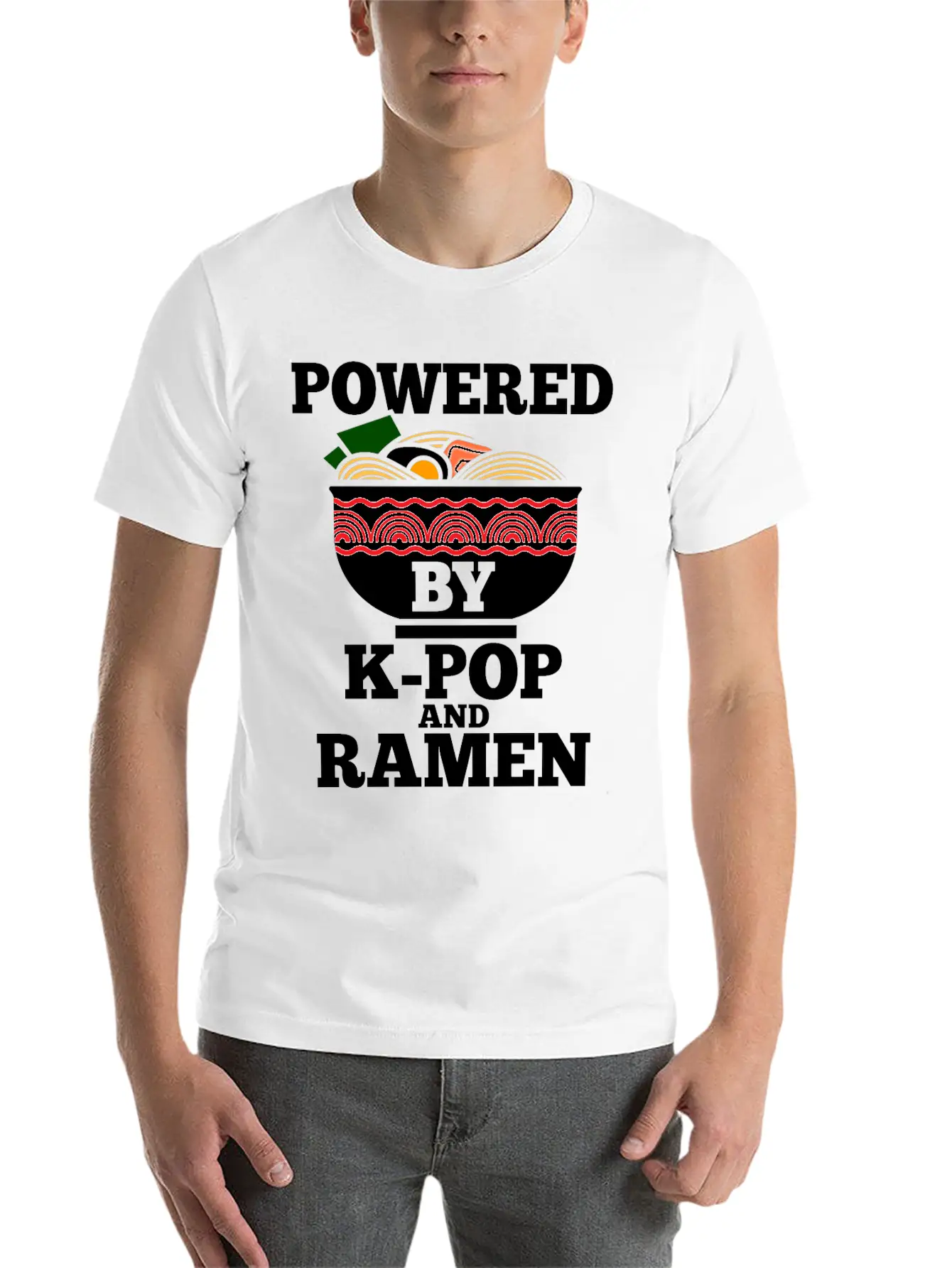 K-Pop Ramen Korean Pop Anime Essential Cotton Tee For Daily Outfits – Unisex Style